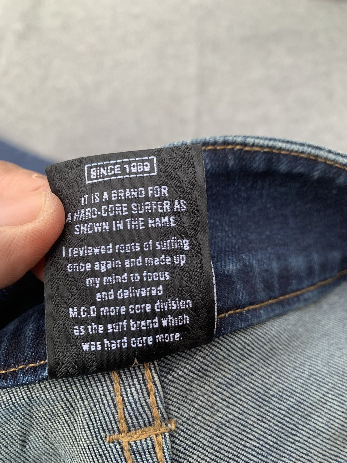 Japanese Brand MCD More Core Division Embroidered Dragon Denim Jeans. Size US 32 / EU 48 - 5 Thumbnail