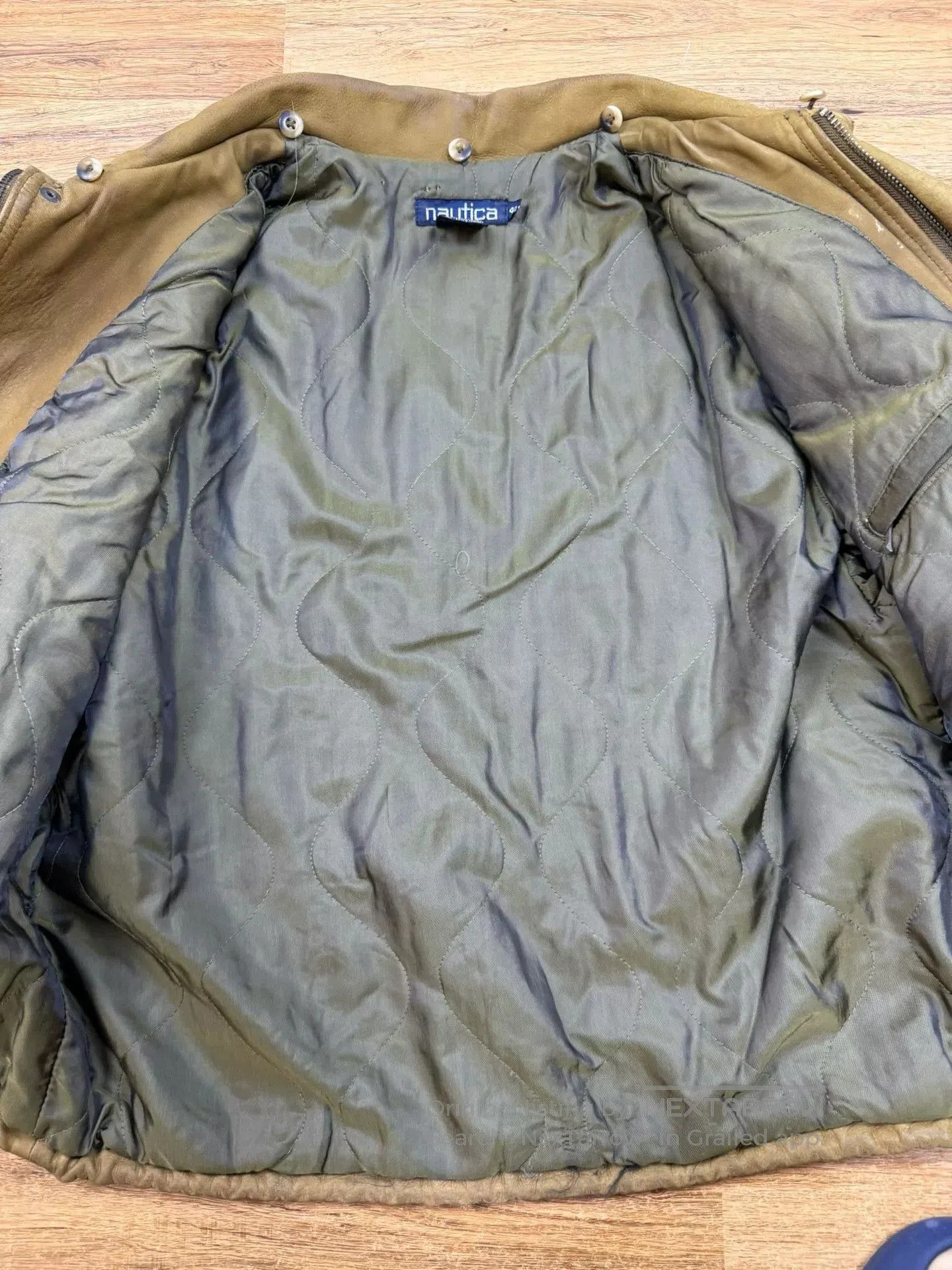 VINNY's Vintage Nautica Men's Leather Jacket. Size US XXL / EU 58 / 5 - 3 Thumbnail