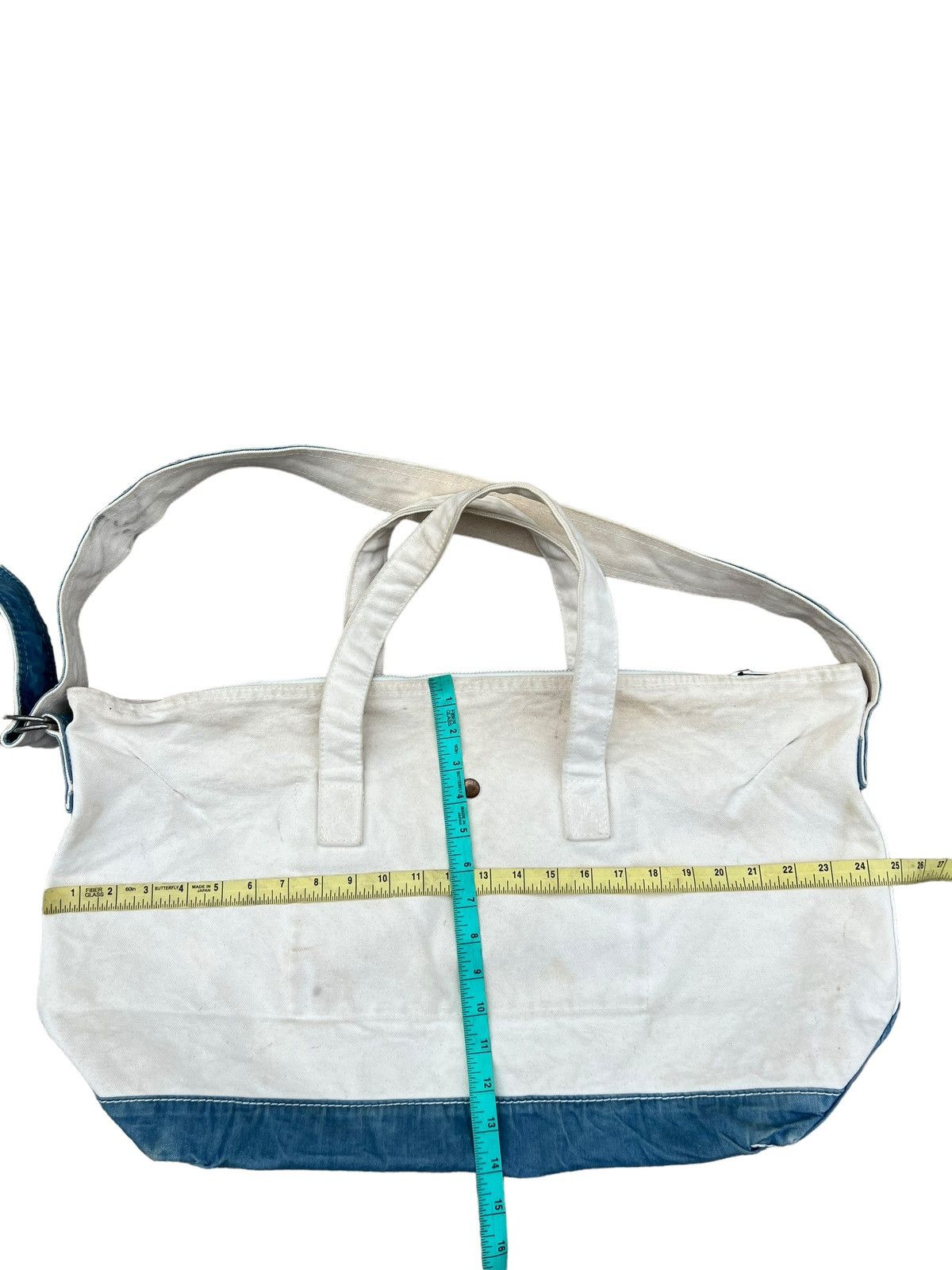 Japanese Brand Vintage Spellbound Patina Dirty Canvas 2 Way Tote Bag Size ONE SIZE - 2 Thumbnail