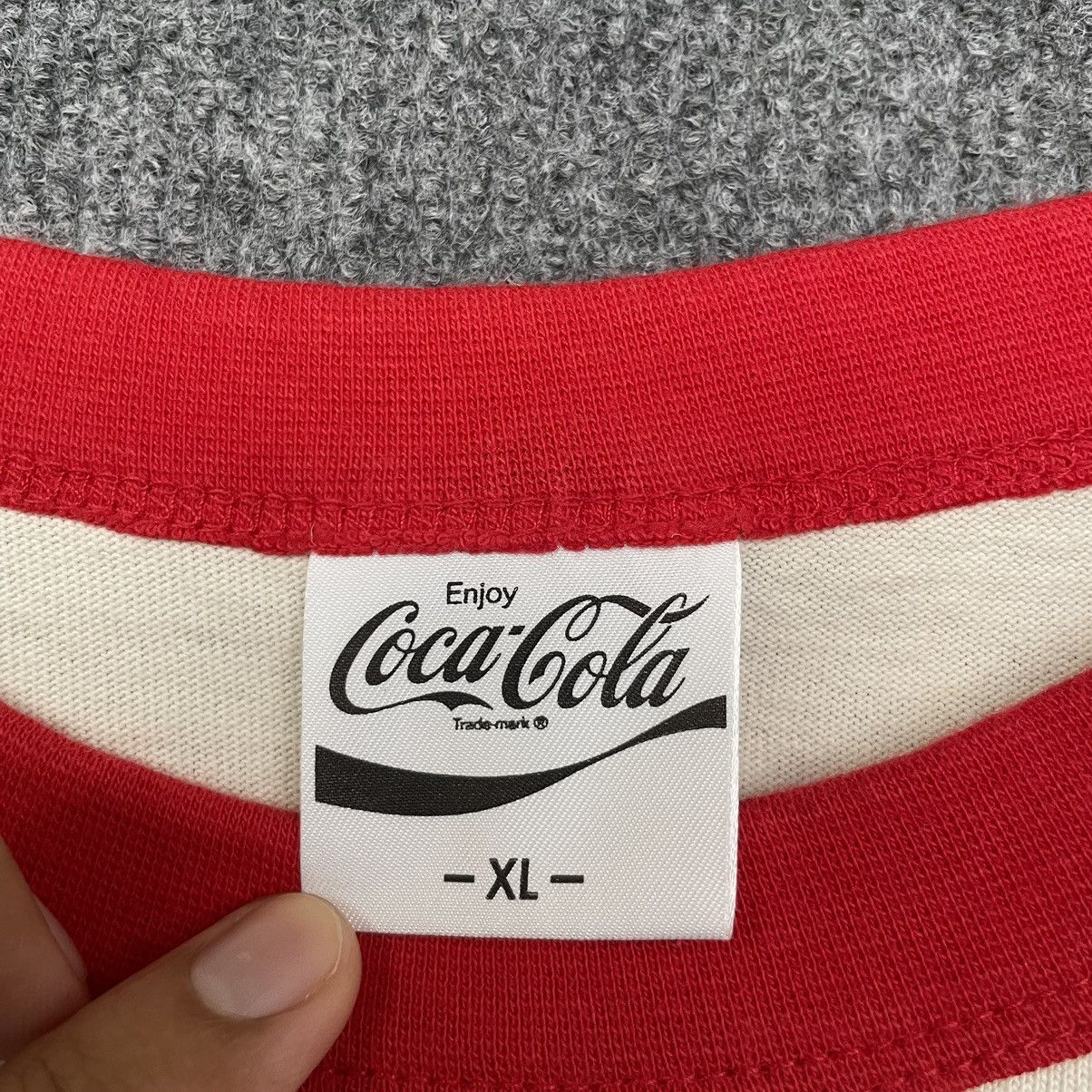 Coca Cola Coke Raglan Promo T Shirt Size US L / EU 52-54 / 3 - 3 Thumbnail