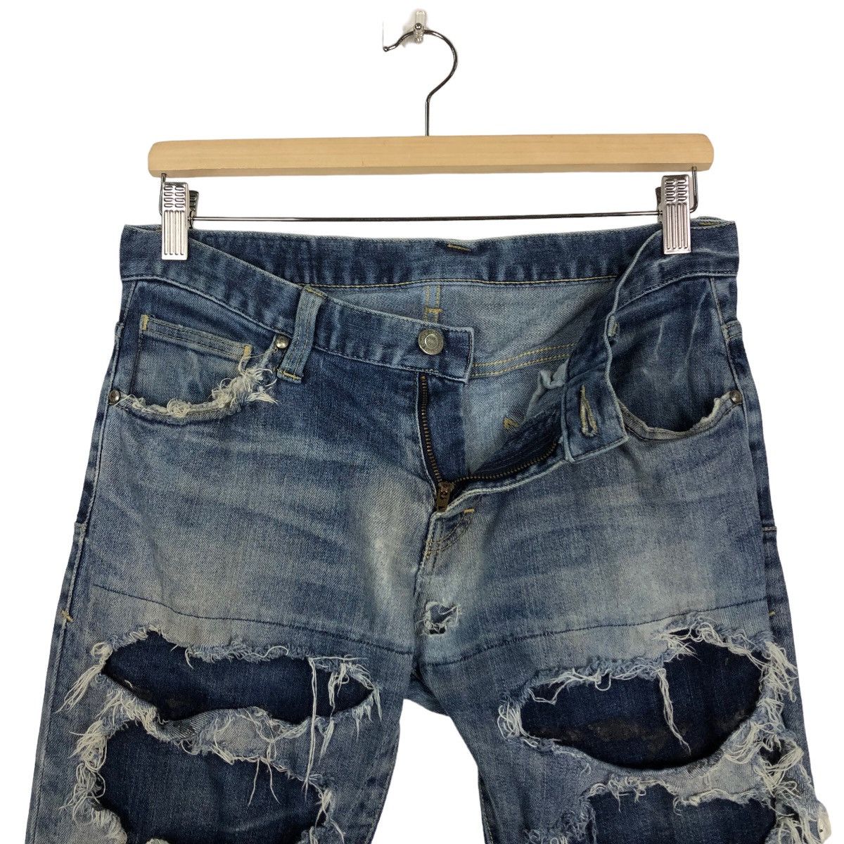 Hysteric Glamour 🔥Punk Design Distressed Tornado Mart Japan Made Size US 32 / EU 48 - 14 Thumbnail