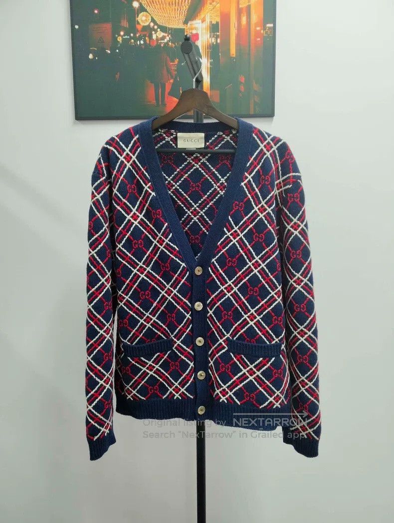 Gucci Gucci Knitted cardigan coat Size L / US 10 / IT 46 - 1 Thumbnail