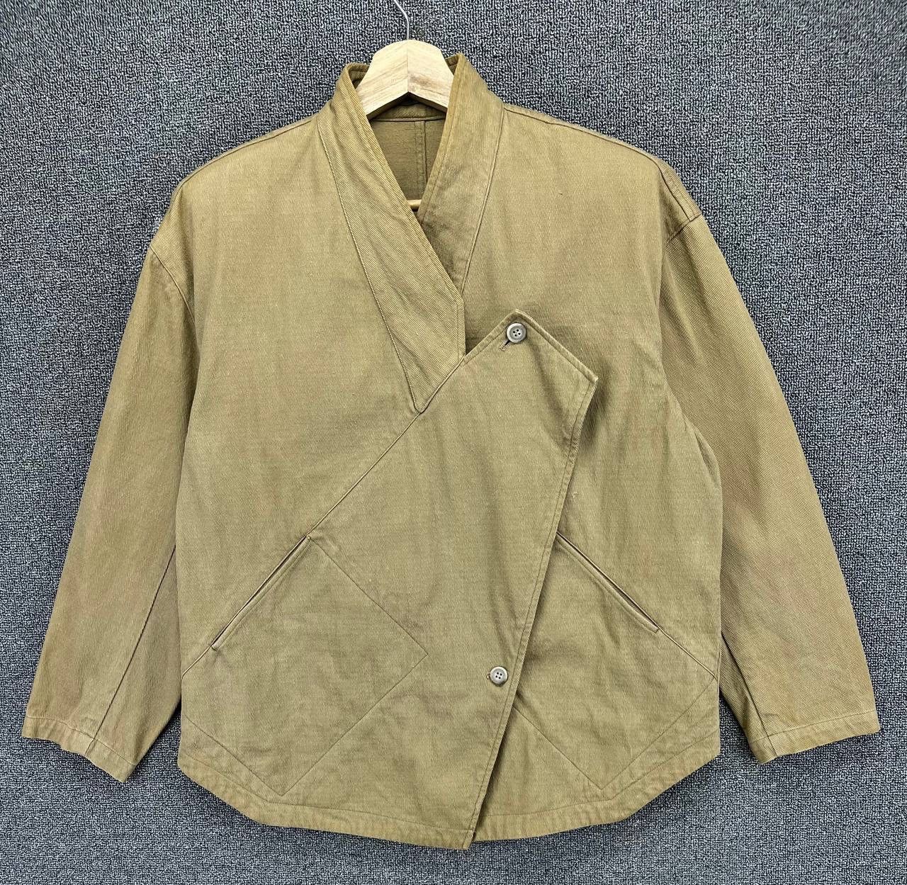 Issey Miyake Vintage 80s Issey Miyake Brown Cardigan Jacket Size US L / EU 52-54 / 3 - 1 Thumbnail