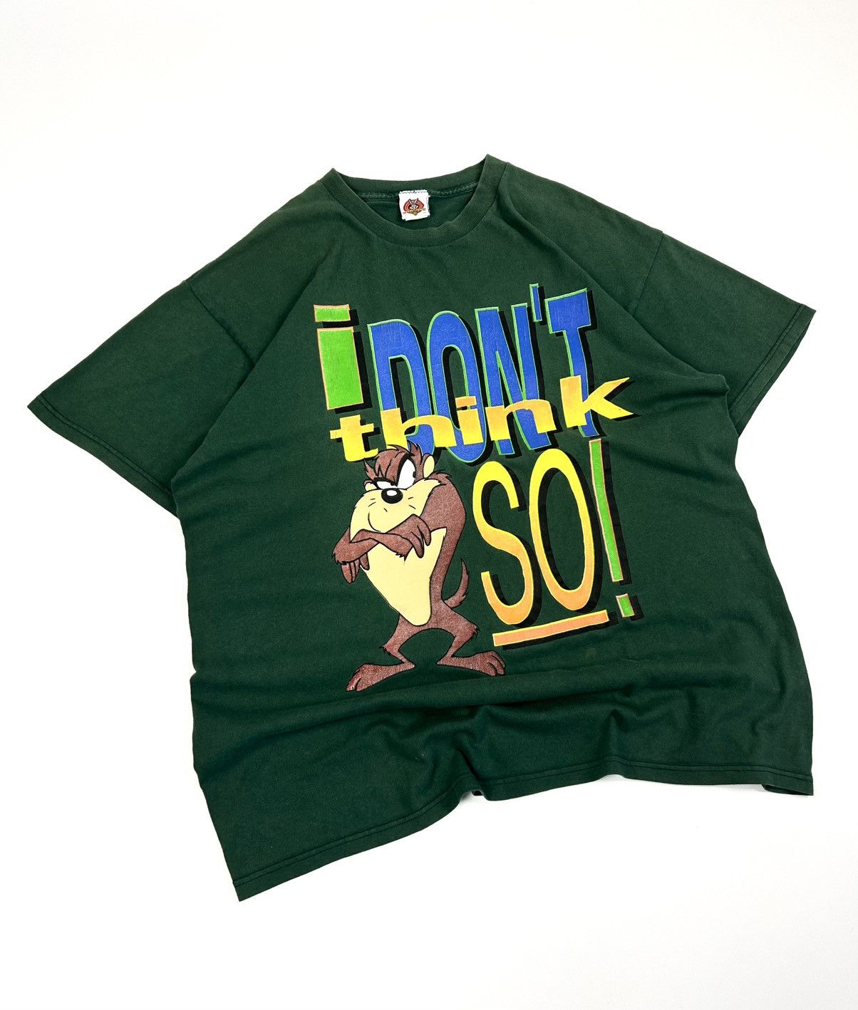 Warner Bros Vintage Warner Bros x Looney Tunes Green Taz Tee 1997 USA Size US L / EU 52-54 / 3 - 3 Thumbnail