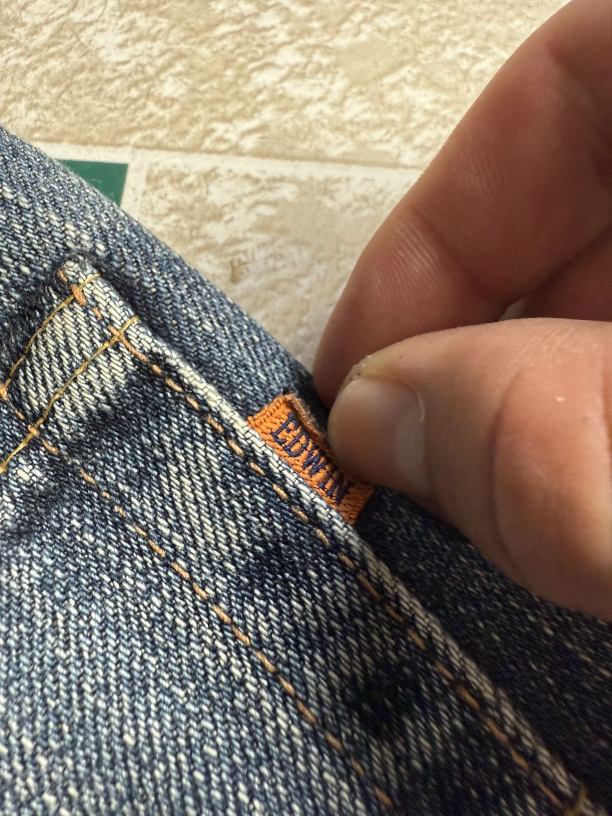 Edwin 90’s EDWIN 505ZX RARE JAPANESE POCKET LOGO RETRO DENIM PANTS Size US 34 / EU 50 - 7 Thumbnail