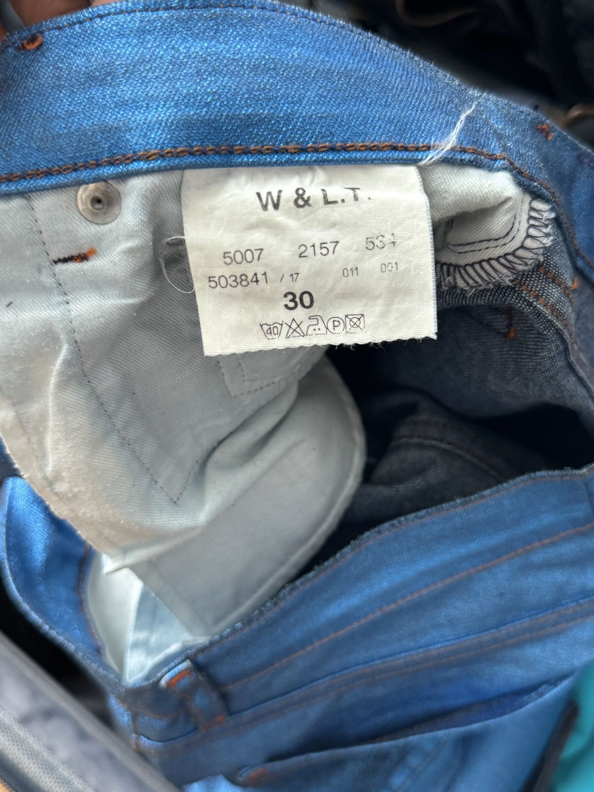 Walter Van Beirendonck Wild & Lethal Trash Glitter Denim Size US 29 - 6 Thumbnail