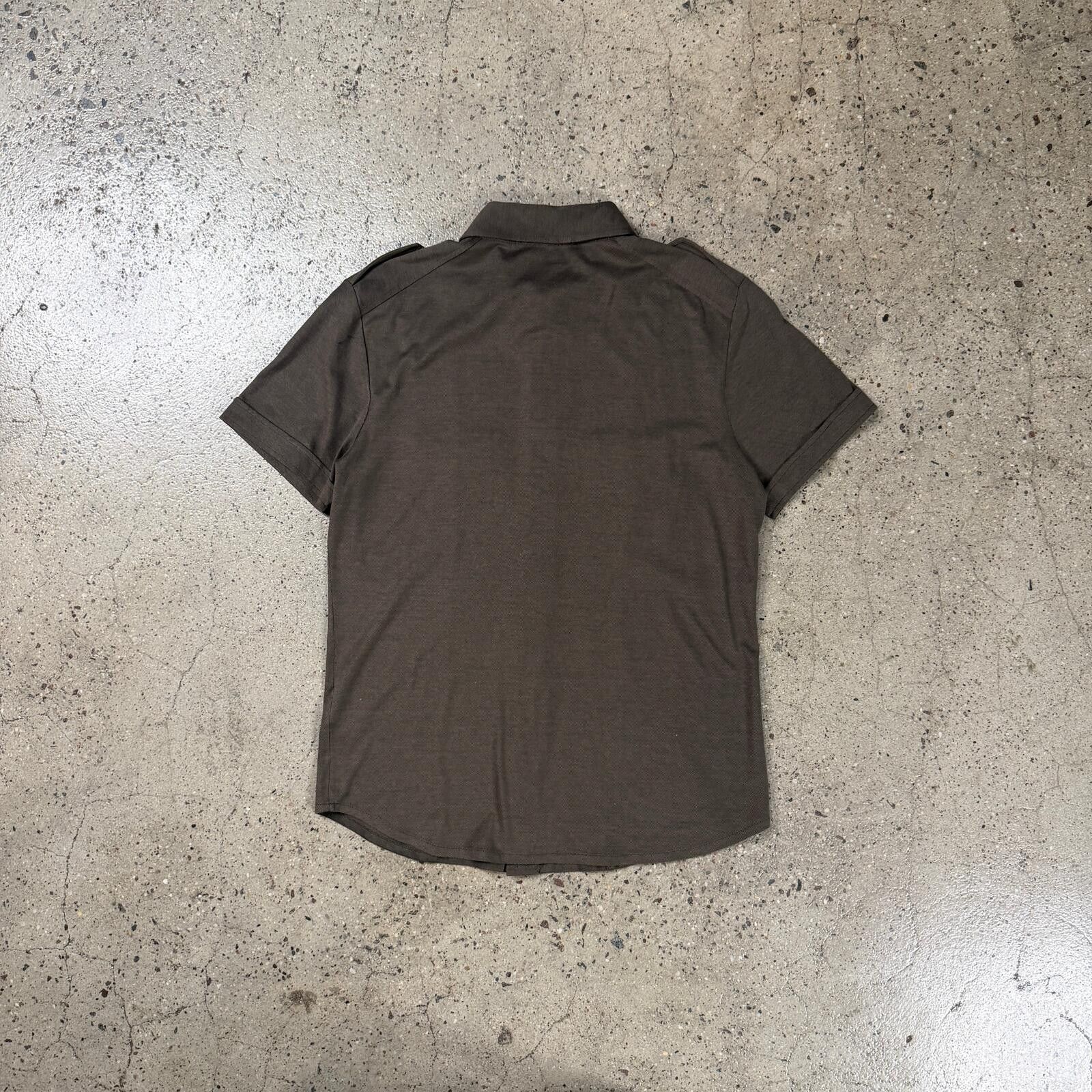 Gucci Gucci Short Sleeve Military Style Shirt Size US L / EU 52-54 / 3 - 8 Thumbnail