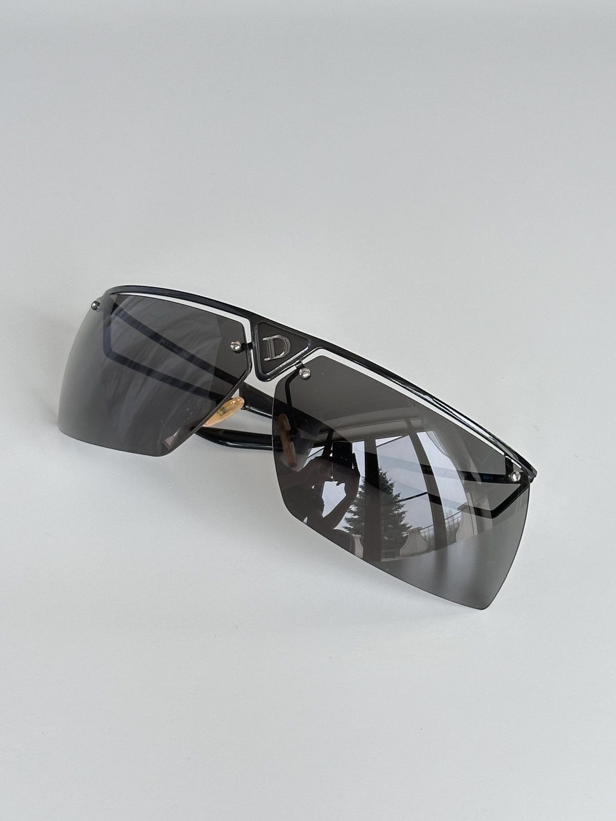 Dior DIOR Rave Party Shield Mask Oversized Black Sunglasses Y2K Size ONE SIZE - 5 Thumbnail