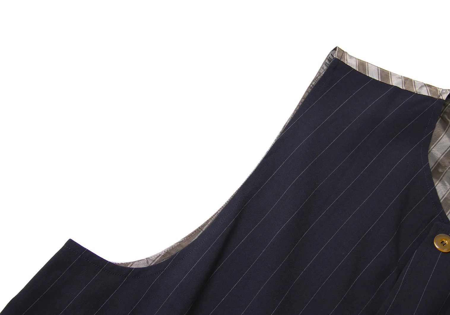 Emporio Armani Striped Sleeveless Vest in Navy Gray Size 48 Size US M / EU 48-50 / 2 - 4 Thumbnail