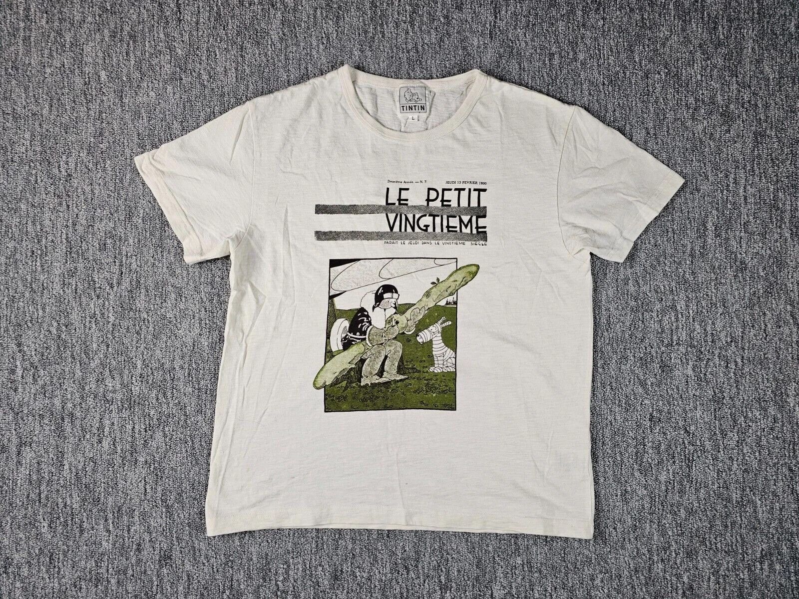 Other Vintage 90s Tintin Soviets Graphic Tee White Cotton Men L Size US L / EU 52-54 / 3 - 1 Thumbnail