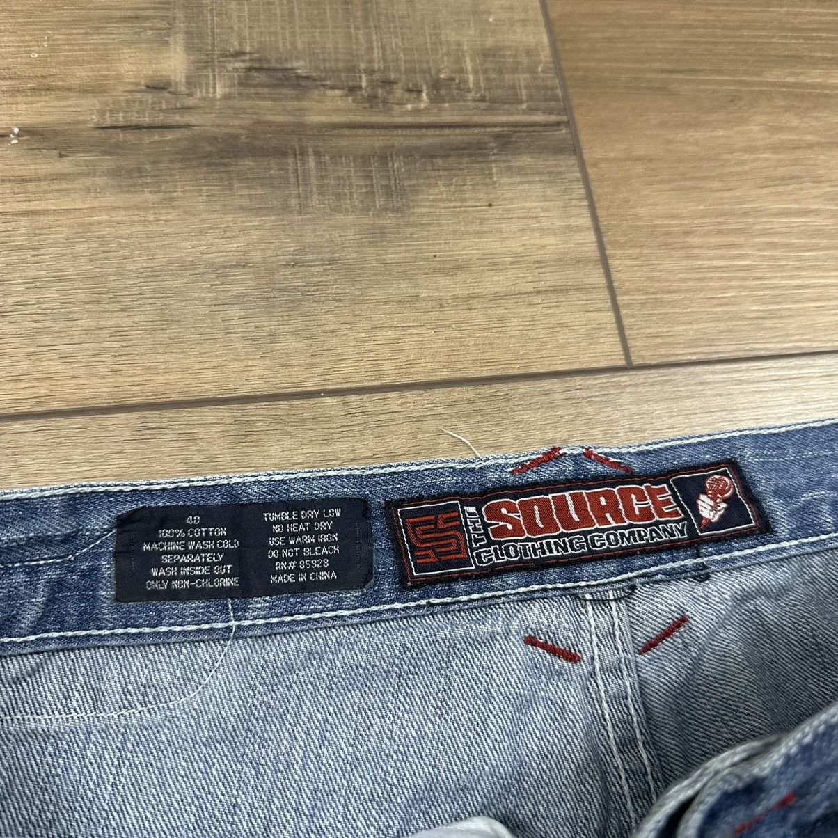Other 2000s Y2K Source Clothing Co. Wide Leg Embroidered Jeans Size US 40 / EU 56 - 7 Thumbnail
