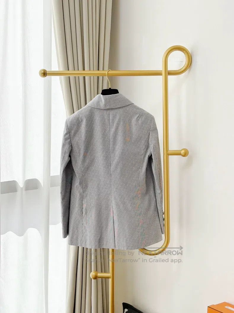 Chanel Chanel 24P light gray double-breasted lapel blazer Size XS / US 0-2 / IT 36-38 - 3 Thumbnail