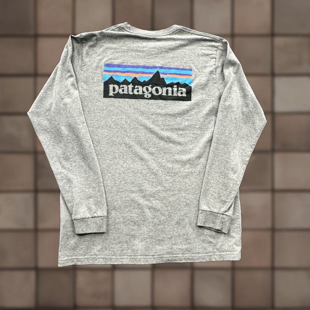 Patagonia Patagonia T-Shirt Men M Gray Solid Logo Outdoor All Seasons Crew Neck Short Sleeve Size US M / EU 48-50 / 2 - 1 Thumbnail