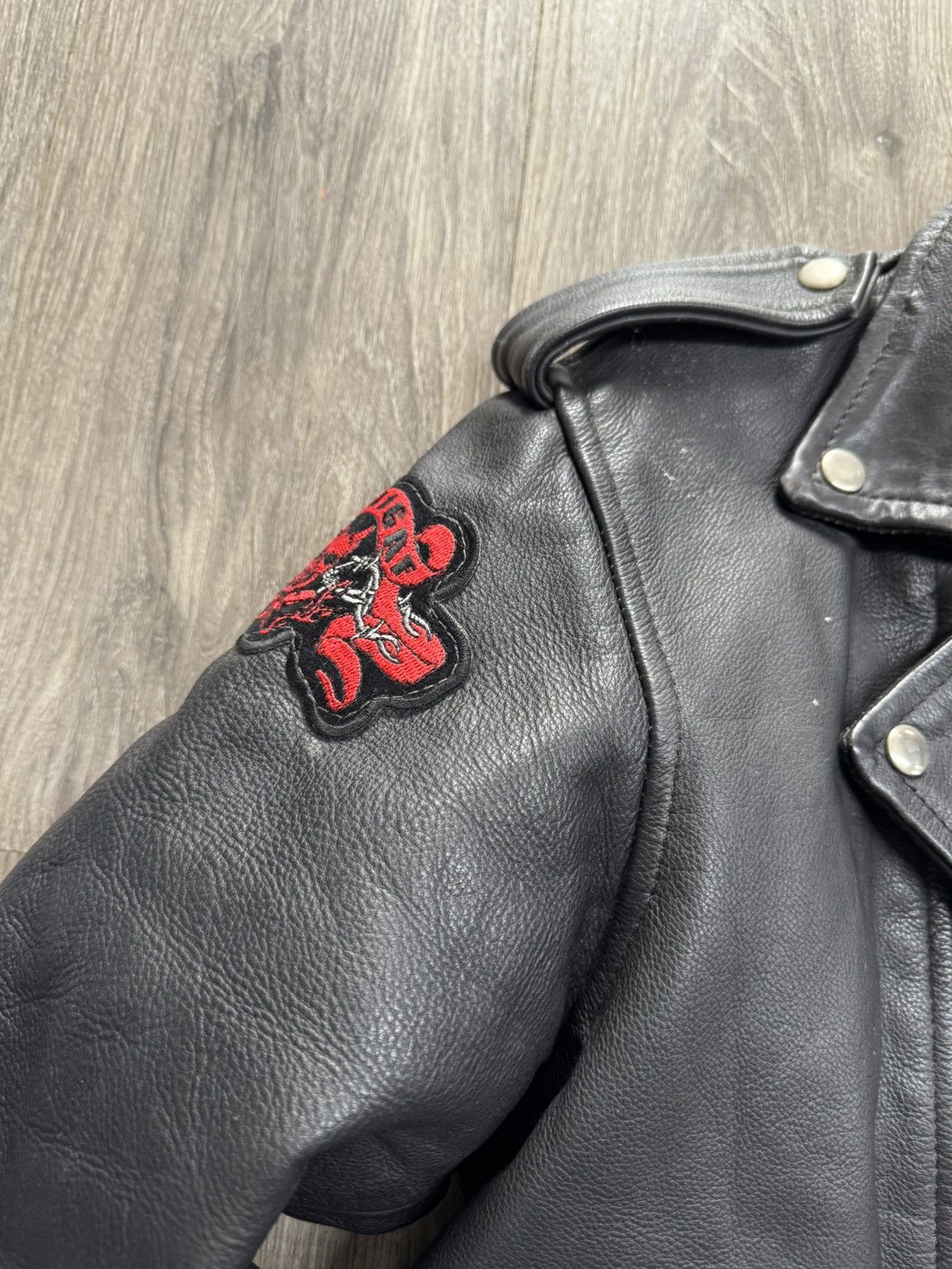 Other VINTAGE bikers jacket Size US L / EU 52-54 / 3 - 5 Thumbnail