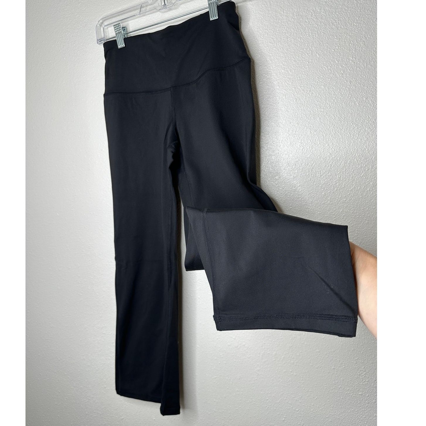 Other NWT YogiPace Black Wide Waistband Crop Wide Leg Yoga Pant S Size 27" / US 4 / IT 40 - 2 Thumbnail