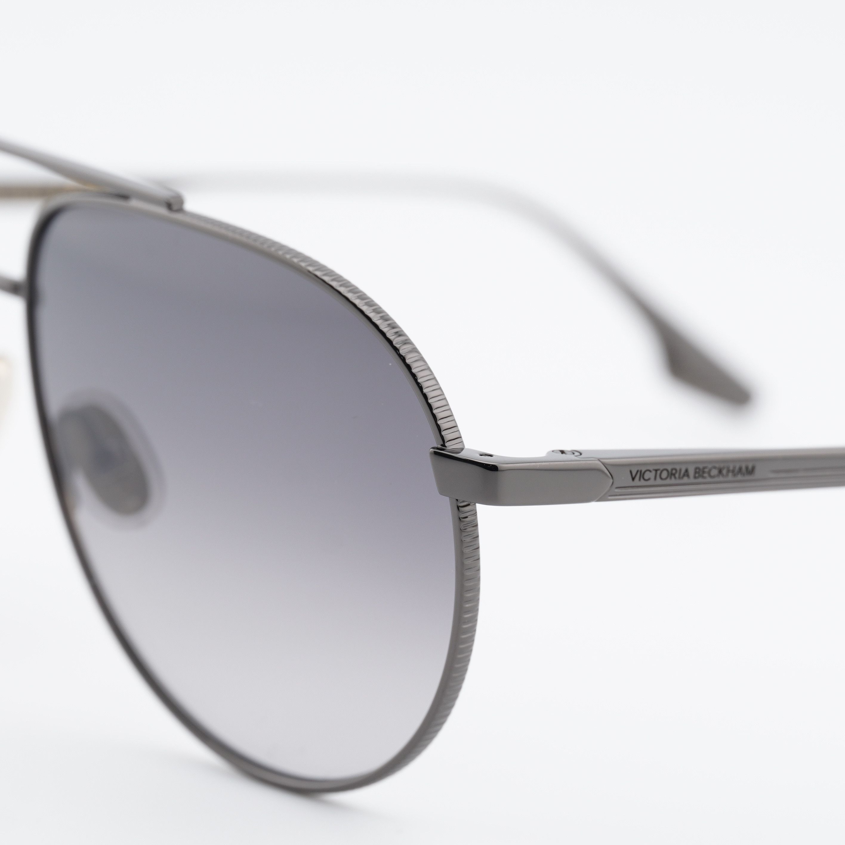 Victoria Beckham Victoria Beckham VB242S 043 Sunglasses Gunmetal Aviator Size ONE SIZE - 2 Thumbnail