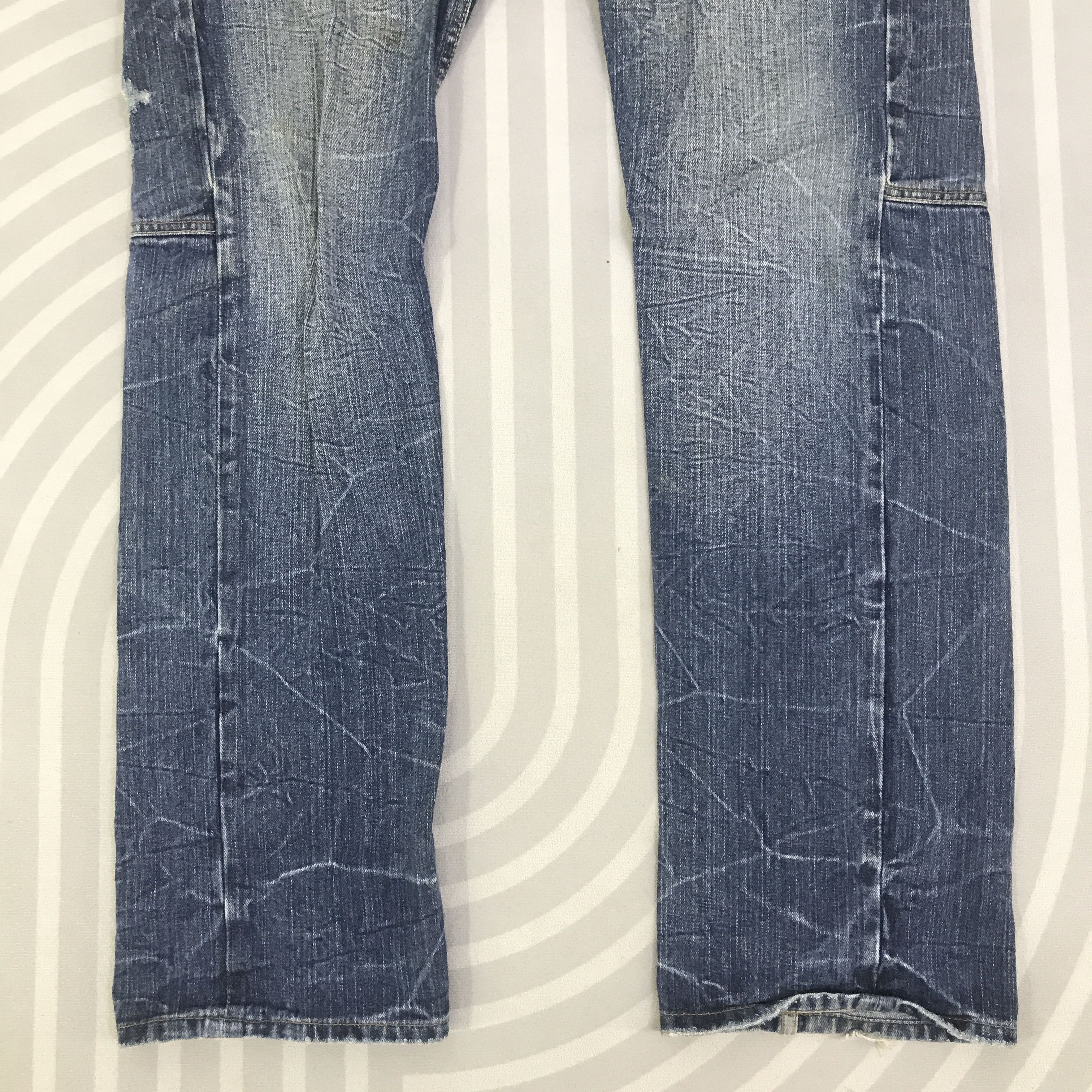 Japanese Brand Vintage japan design Jeans denim pants K130B16 Size US 33 - 3 Thumbnail