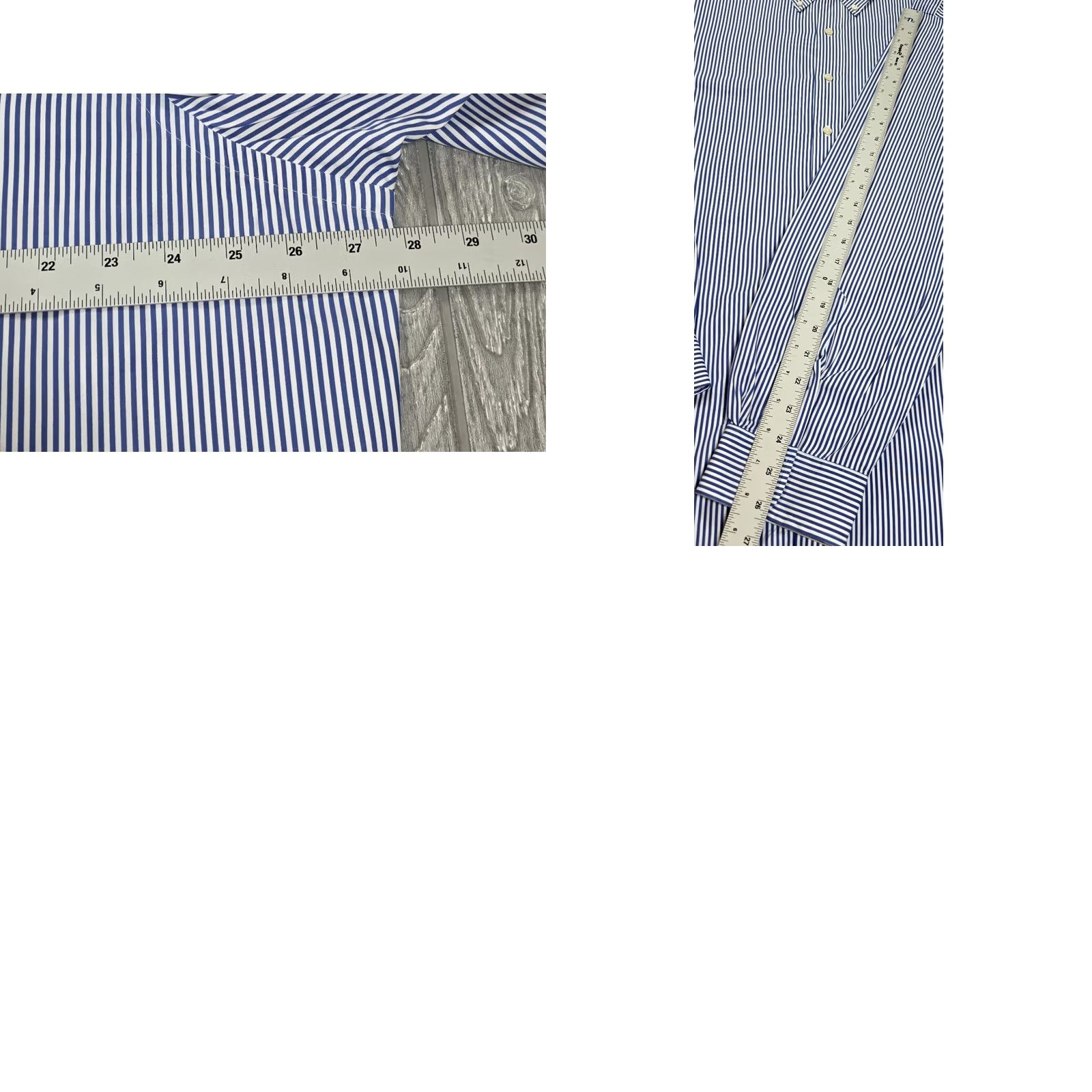 Polo Ralph Lauren Ralph Lauren Polo Long Sleeve Shirt Men 2X Blue Stripe Polo Pony Poplin Bengal Button-Up OCBD Regular Fit Classic Size US XXL / EU 58 / 5 - 9 Thumbnail