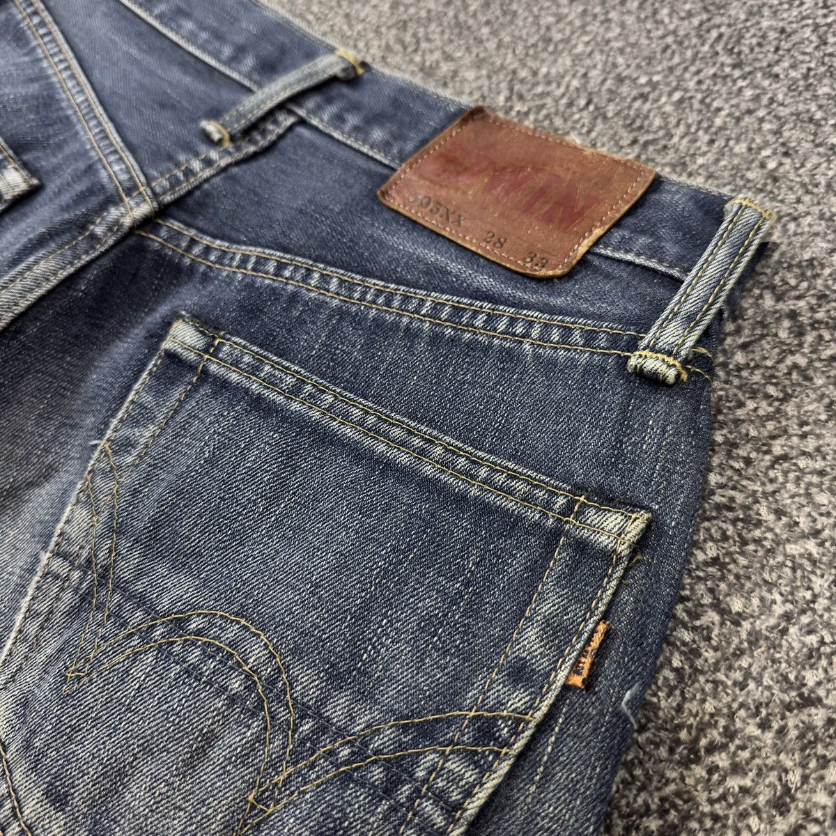 Kapital 🇯🇵 Vintage 90s Selvedge Edwin 505xx Distressed Denim Size US 28 / EU 44 - 9 Thumbnail