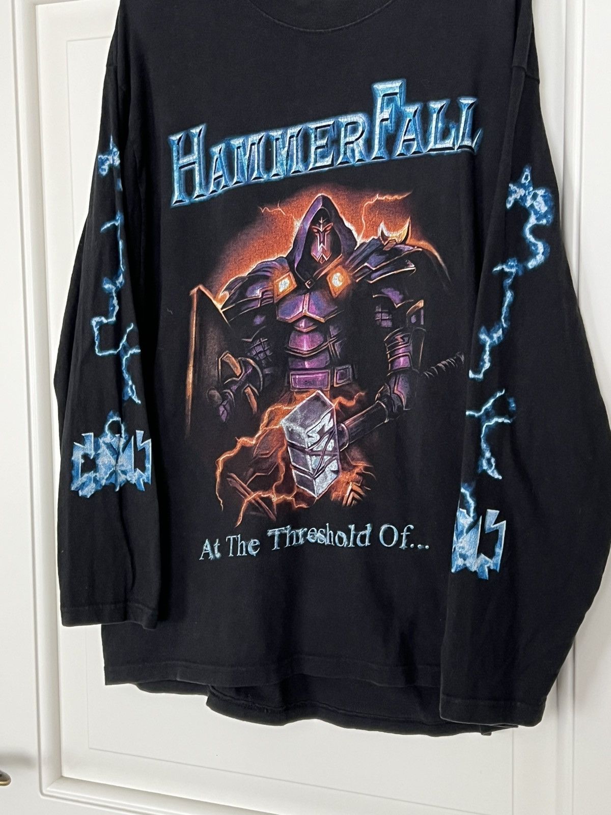 Band Tees Vintage Hammer Fall Band Long Sleeve Rock Tee Size XL Size US XL / EU 56 / 4 - 4 Thumbnail