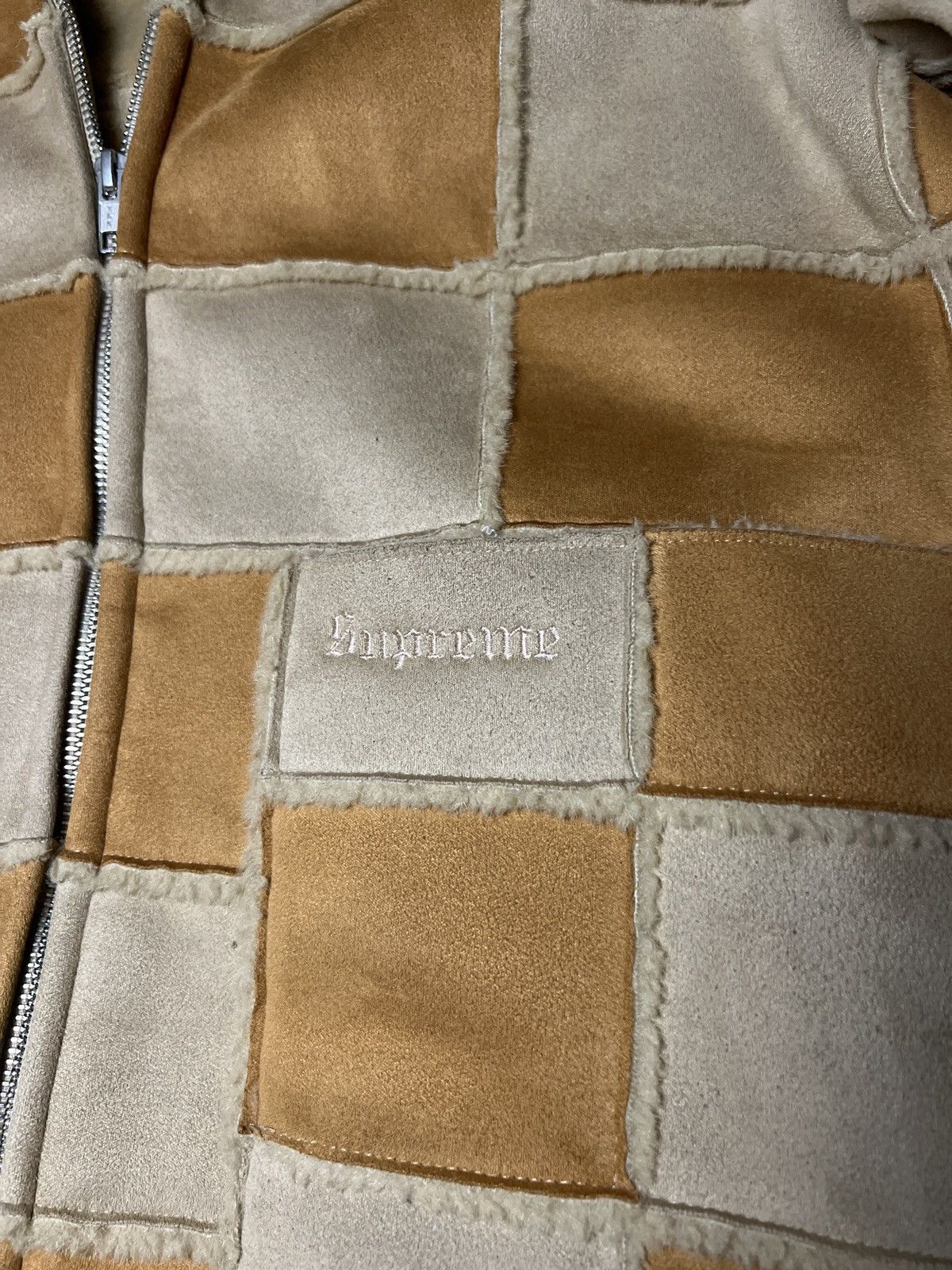Supreme Supreme Faux Suede Patchwork Hooded Jacket Size US S / EU 44-46 / 1 - 2 Thumbnail