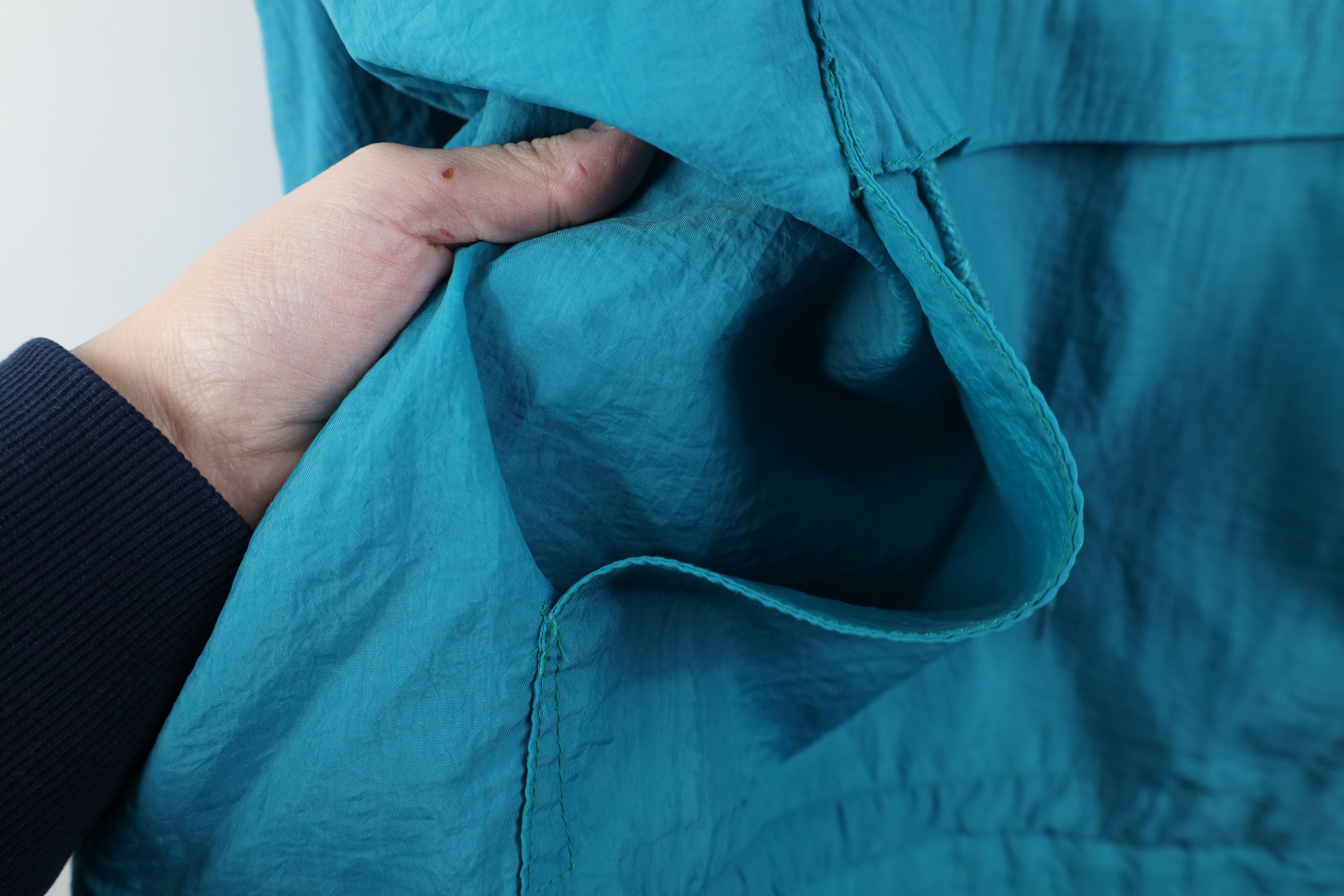 Vintage Vintage 90s Streetwear Packable Windbreaker Jacket Teal Size US XL / EU 56 / 4 - 8 Thumbnail