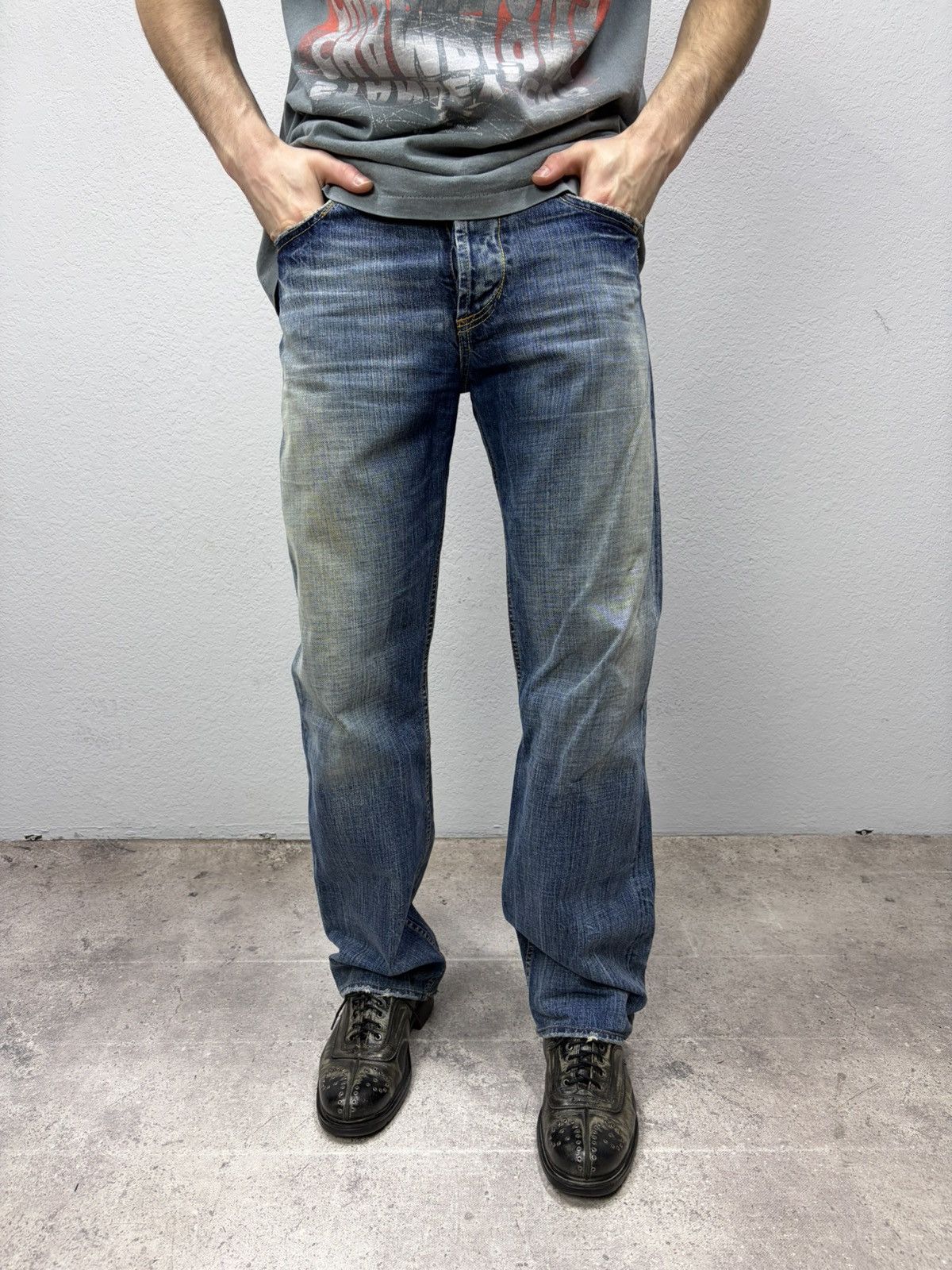 Japan Rags Japan Rags Vintage Wash Denim Japanese Archive Fit Y2K Size US 30 / EU 46 - 5 Thumbnail