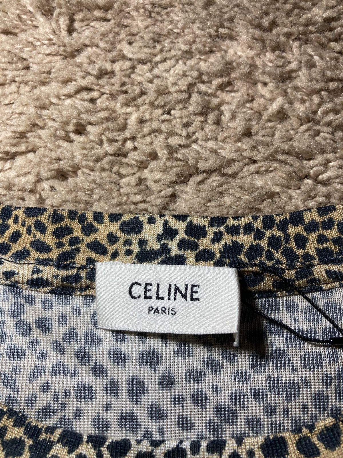 Celine SS19 Celine Cheetah Silk Shirt Crew 2019 Animal Print Hedi Size US S / EU 44-46 / 1 - 3 Thumbnail