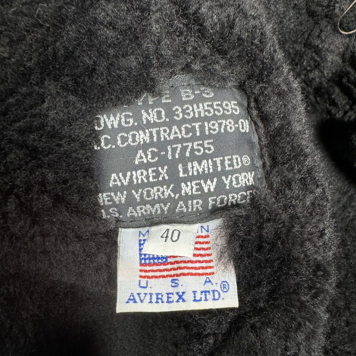 Avirex ⚡️AVIREX LIMITED SHEEPSKIN LEATHER TYPE B3 BLACK JACKET Size US M / EU 48-50 / 2 - 11 Thumbnail