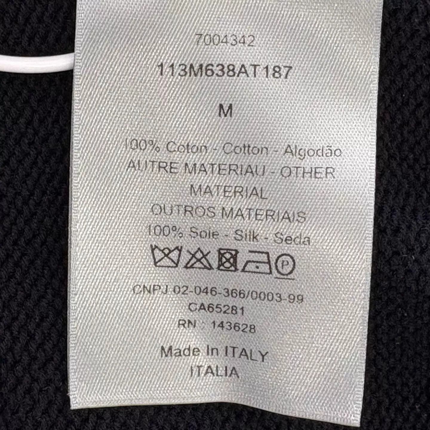 Dior Dior Navy Blue Oblique Full Logo Knit Sweater M Size US M / EU 48-50 / 2 - 5 Thumbnail