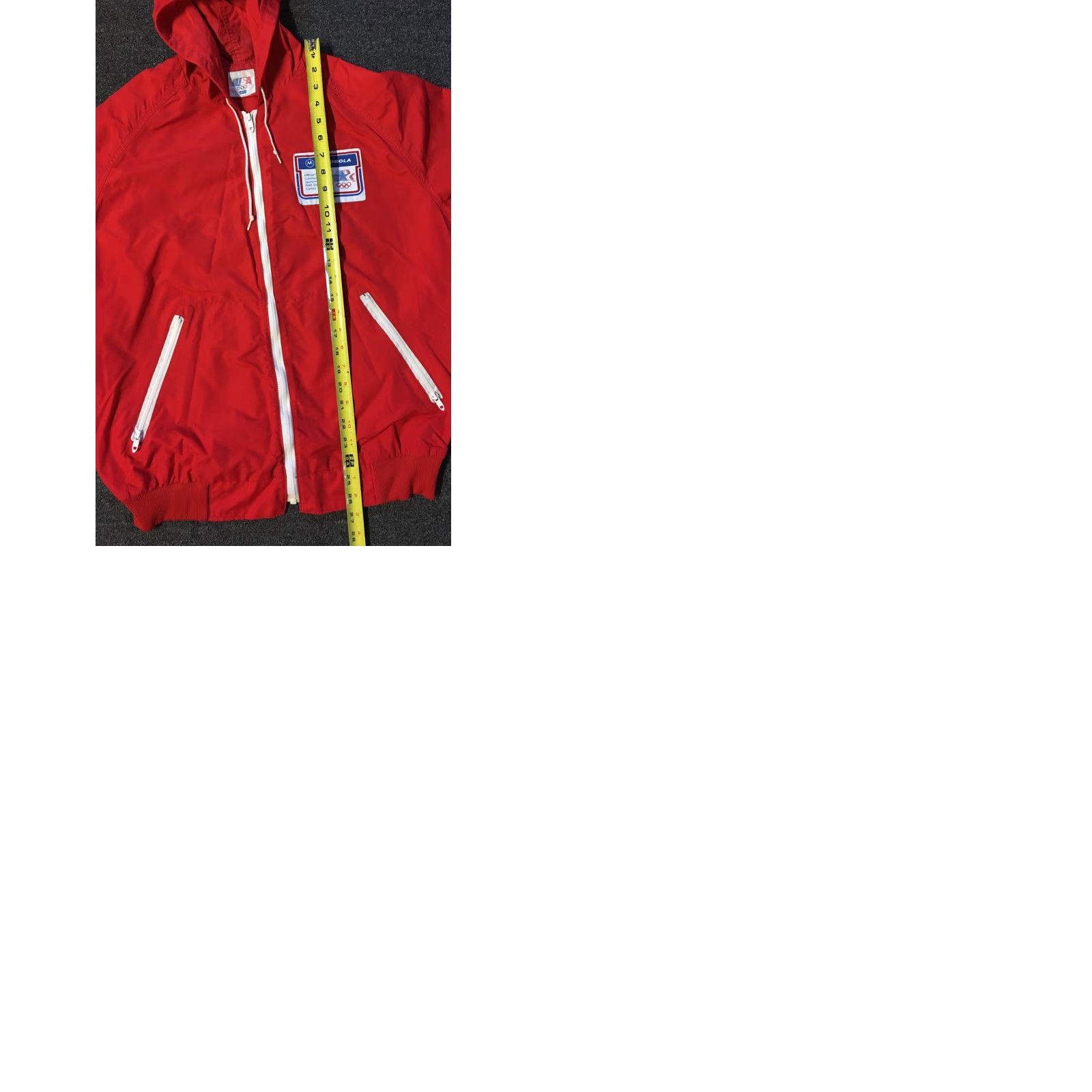 Levi's Vtg 1984 Levi’s Los Angeles Olympic Motorola Official Sponsor Promo Jacket M L USA Track TV Sport 80s Size US L / EU 52-54 / 3 - 9 Thumbnail