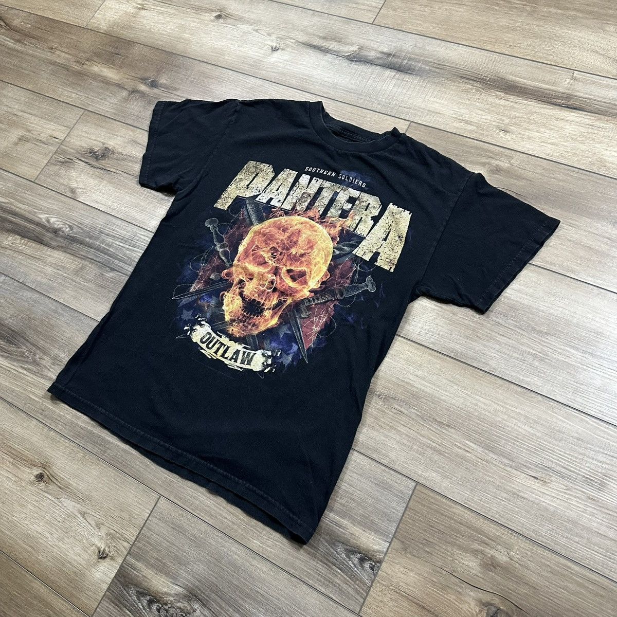 Other Vintage 2000s Pantera Southern Soldiers Outlaw Skull Tee Size US M / EU 48-50 / 2 - 3 Thumbnail