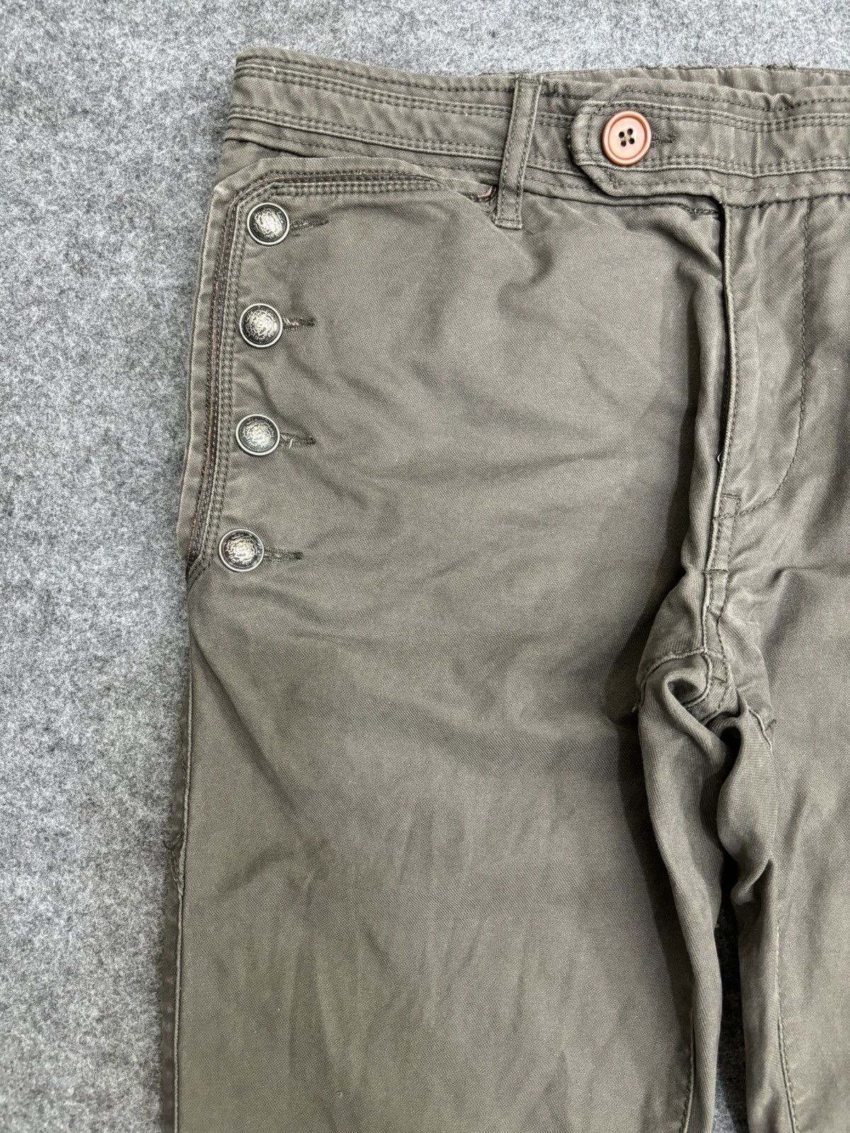Japanese Brand 💥Biker Pant💥Archival GOA Biker Pant F497 Size US 31 - 4 Thumbnail