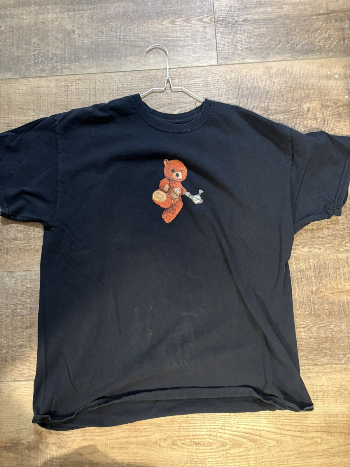 Tシャツ・カットソー Travis Scott Teddy Bear Tee Black SS 19 2019 Travis Scott Teddy Bear Tee Black SS 19 2019
