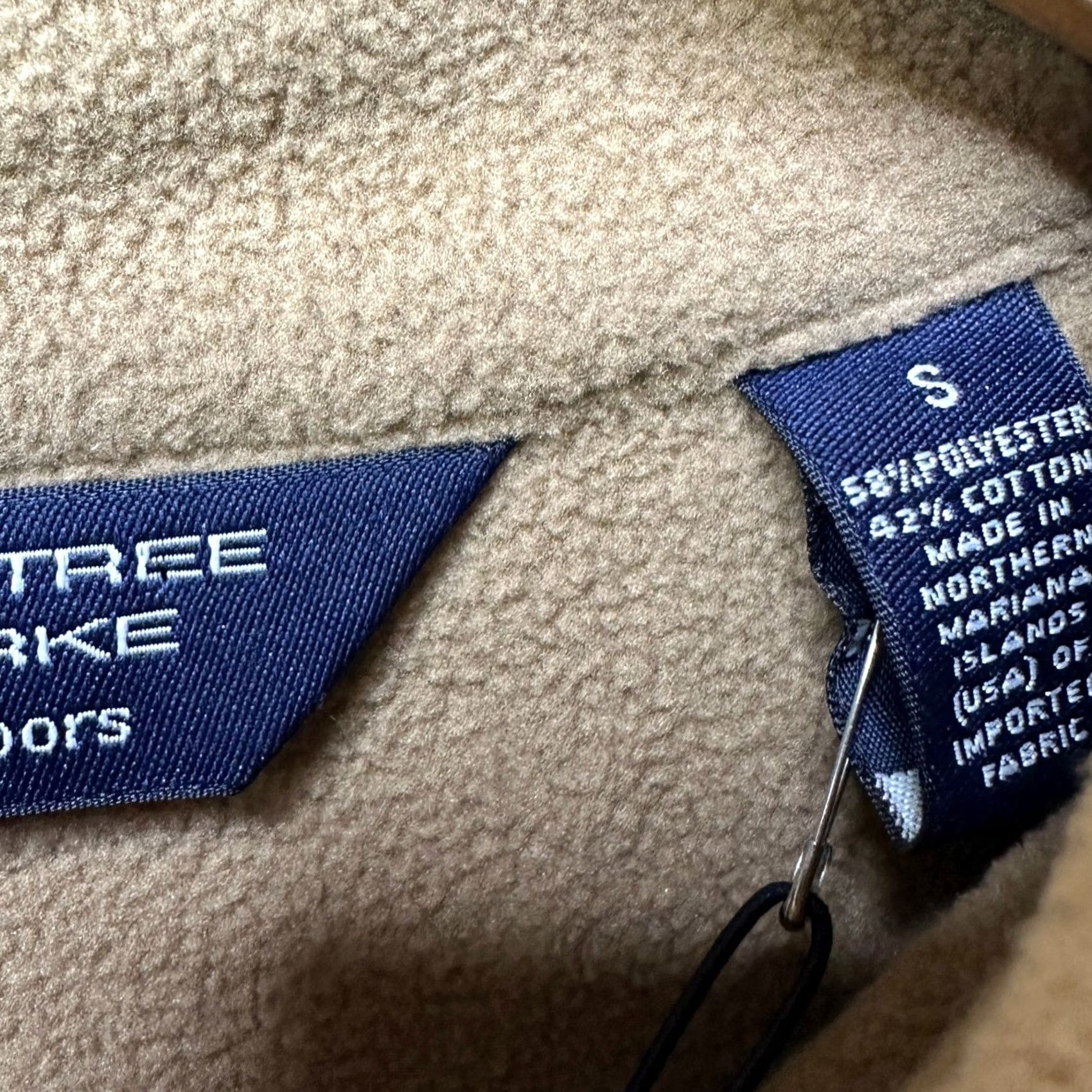 Roundtree & Yorke Roundtree Yorke Sweatshirt Fleece Mens Small Brown Herringbone Quarter Zip NEW Size US S / EU 44-46 / 1 - 5 Thumbnail