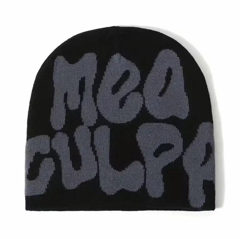 Other Black & Grey Mea Culpa Beanie Size ONE SIZE - 4 Thumbnail