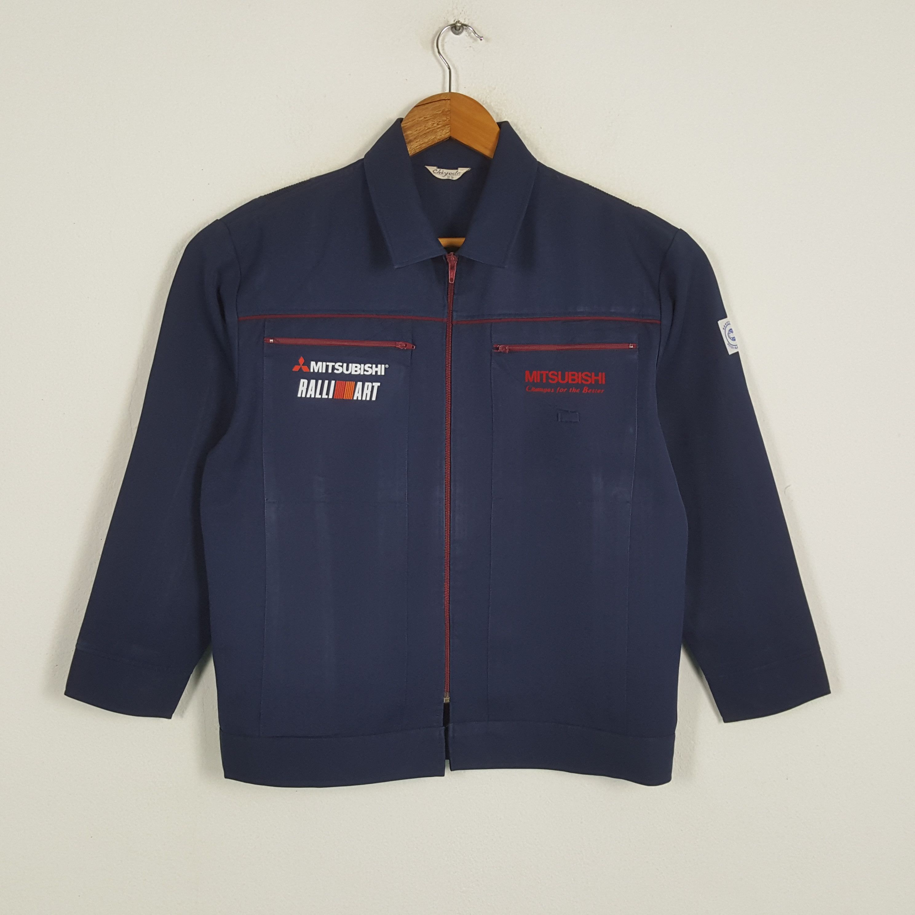 Japanese Brand × Rainbow × Vintage Vintage MITSUBISHI RALLI ART Japanese Racing Custom Jacket Size US M / EU 48-50 / 2 - 3 Thumbnail