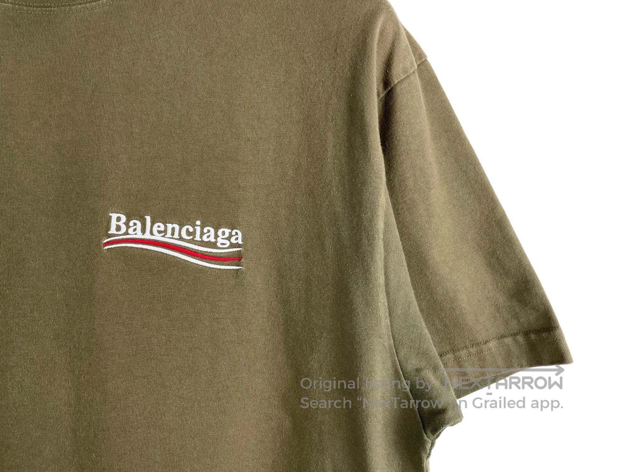 Balenciaga Balenciaga Embroidered Wave Logo Short Sleeve Size US XS / EU 42 / 0 - 5 Thumbnail