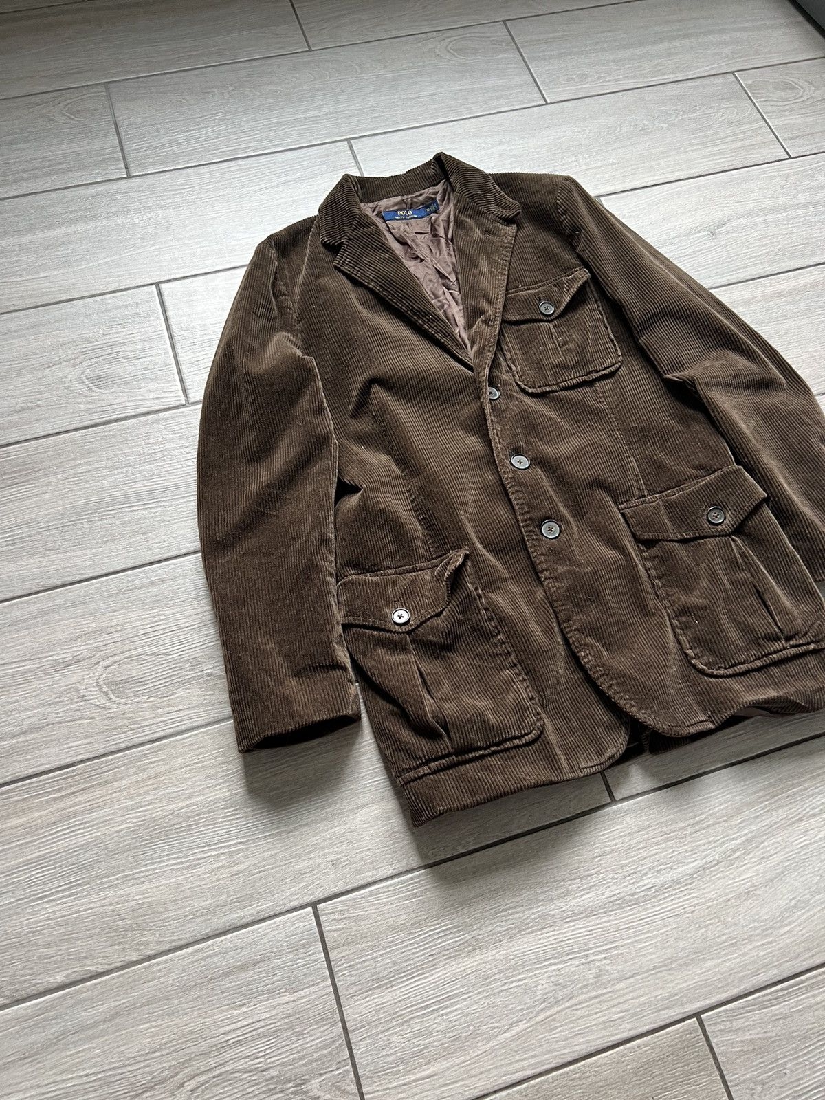 Polo Ralph Lauren × Ralph Lauren × Vintage Vintage Polo Ralph Lauren Corduroy Blazer Size S / US 4 / IT 40 - 4 Thumbnail
