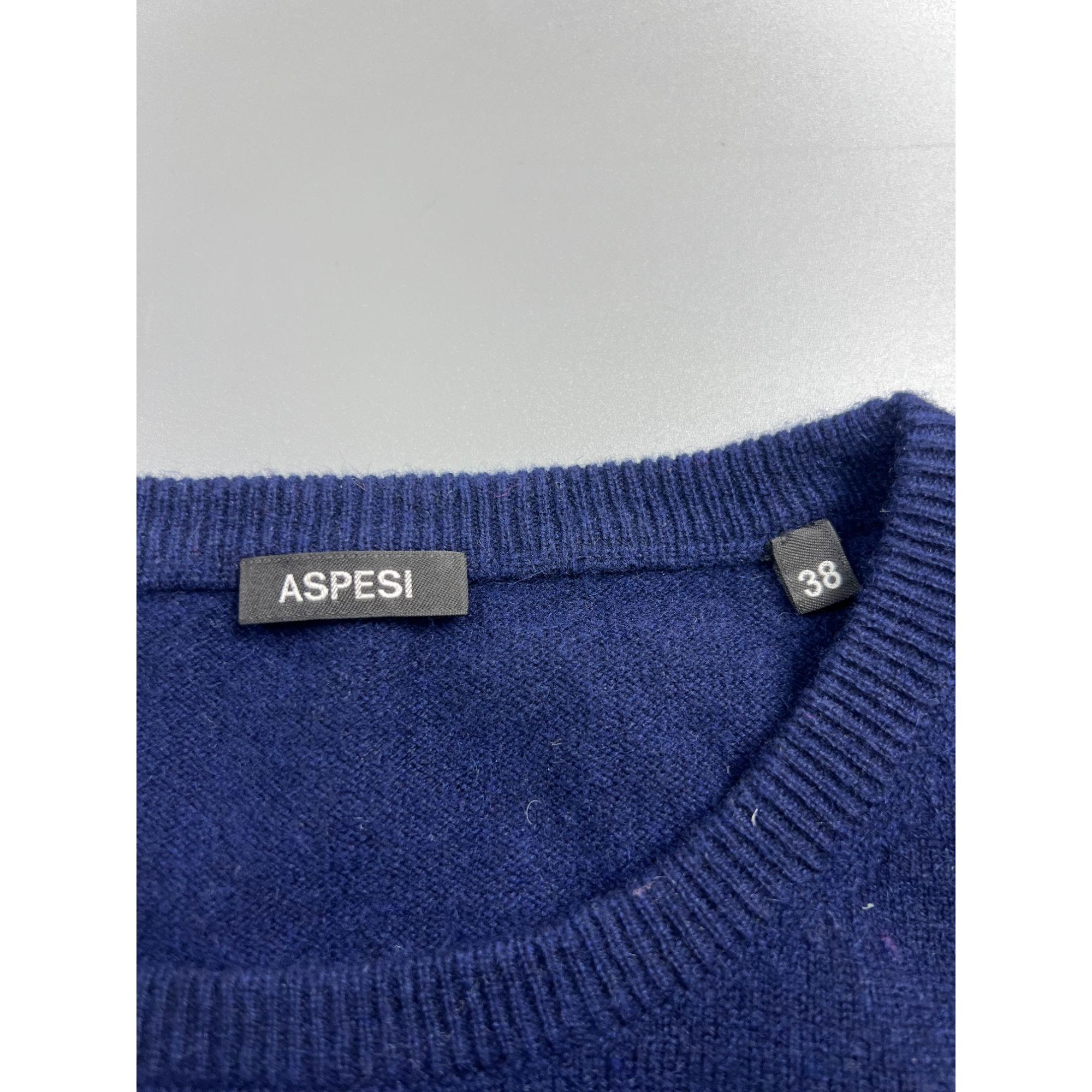 Aspesi Aspesi Cashmere Crew Neck Sweater (Y0807) Size XS / US 0-2 / IT 36-38 - 4 Thumbnail