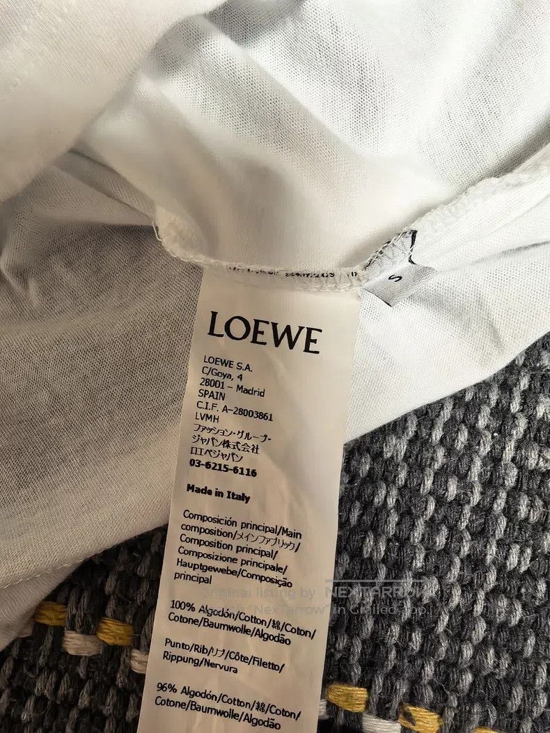 Loewe Loewe Floral Printed Logo Short Sleeve T-Shirt, Length 58, Size S / US 4 / IT 40 - 4 Thumbnail