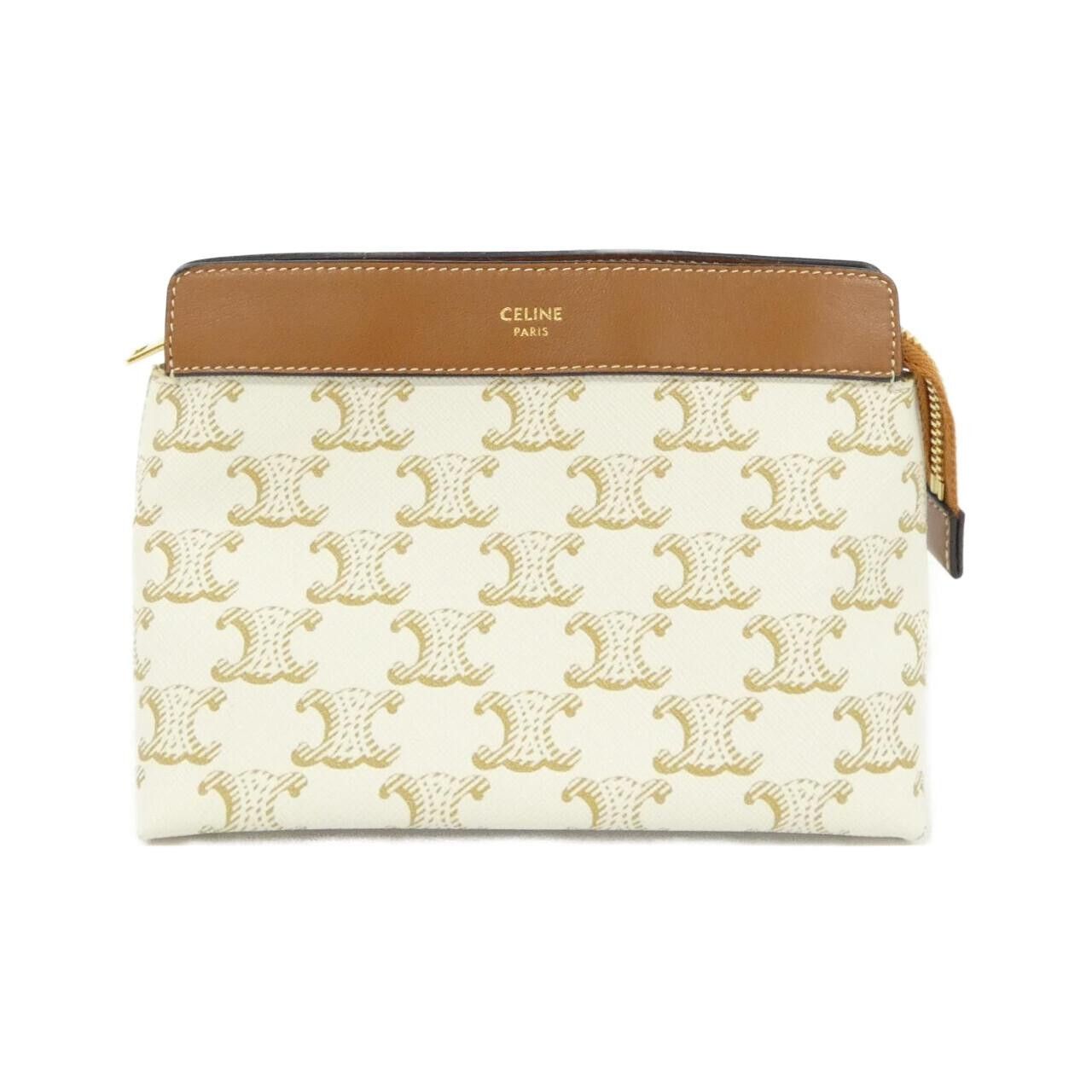 Celine Celine Celine Triomphe Canvas Pouch Textile Other 10C762DJP DUTY FREE for USA Size ONE SIZE - 1 Thumbnail