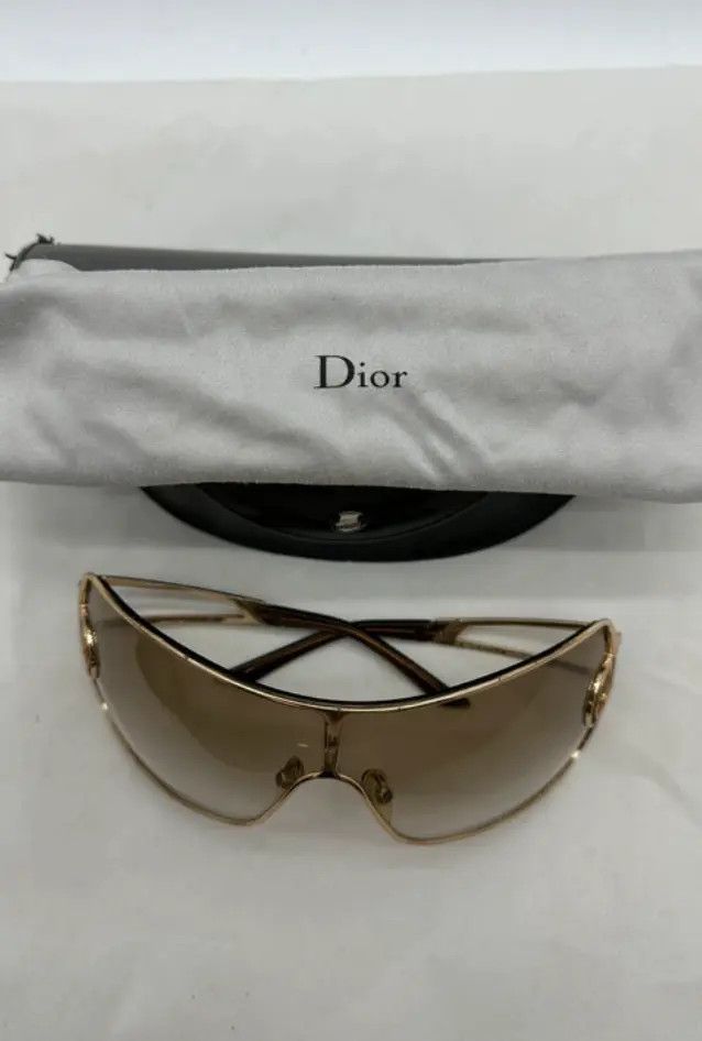 Dior DIOR Sunglasses Diorissimo 2 Rimless Shield Galliano RI891 Size ONE SIZE - 5 Thumbnail