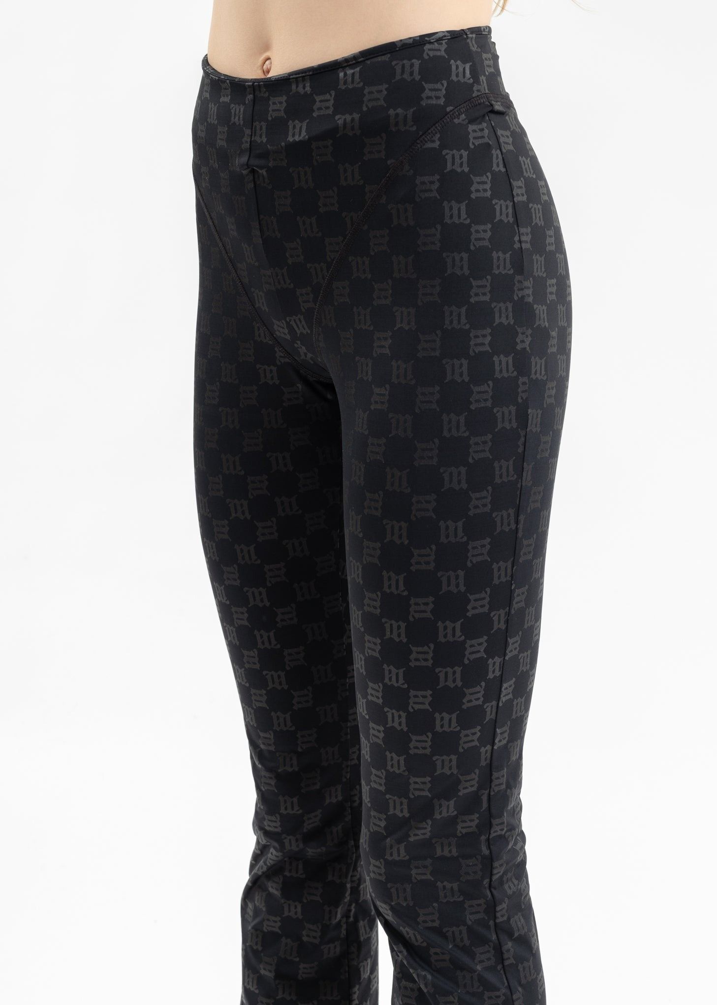 Misbhv $390 MISBHV Monogram Flared Trousers Size 28" / US 6 / IT 42 - 6 Thumbnail