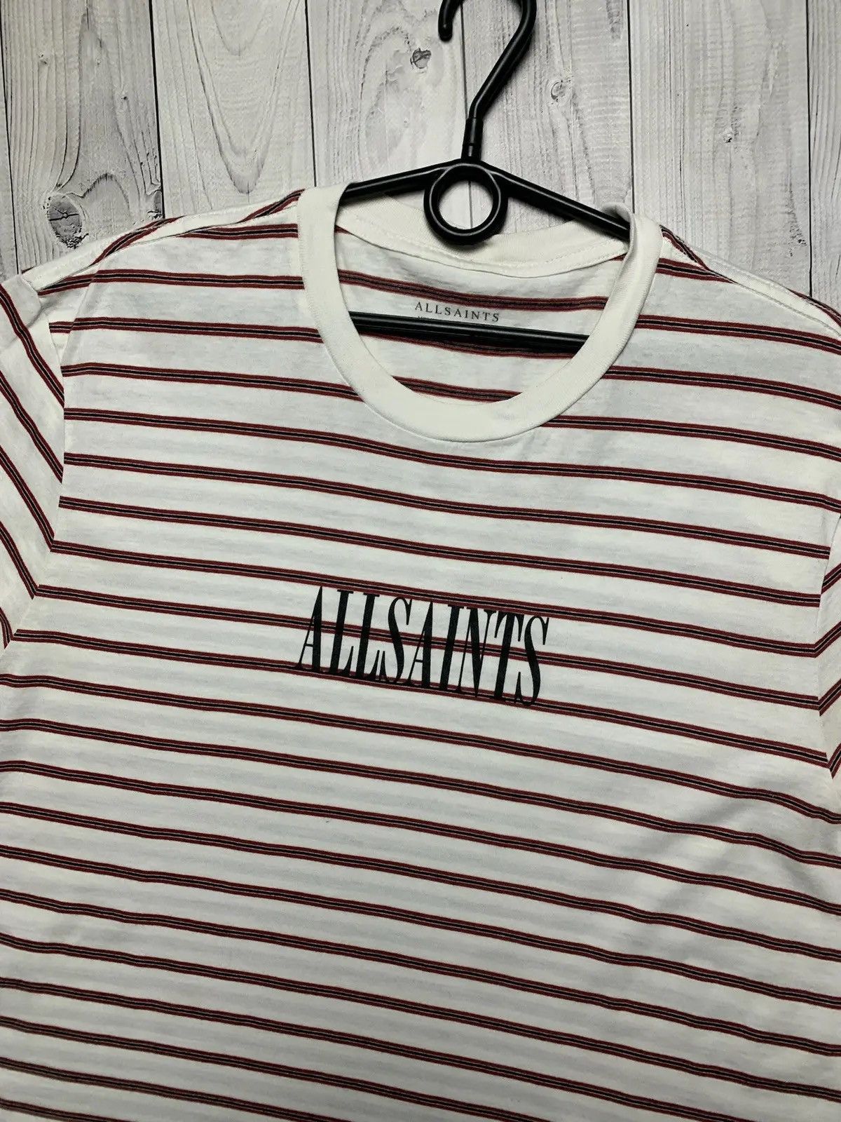 Allsaints Vintage allsaints striped tee logo size M rare Size US M / EU 48-50 / 2 - 2 Thumbnail
