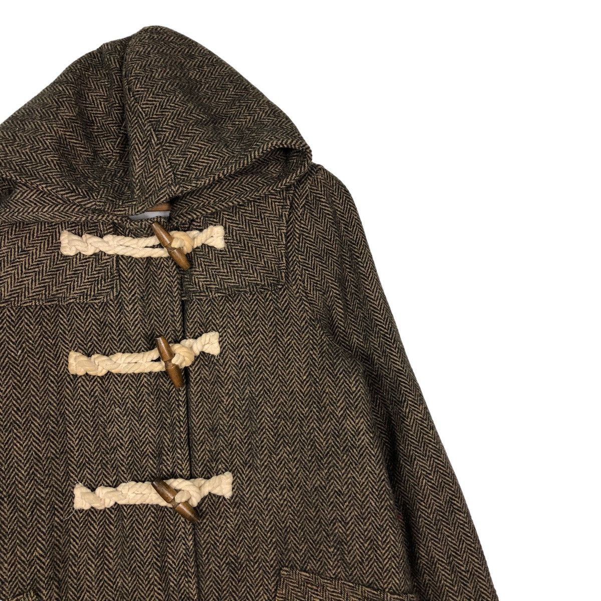 Harris Tweed 📌VINTAGE LONG JACKET WOOL HARRIS TWEED Size US M / EU 48-50 / 2 - 11 Thumbnail