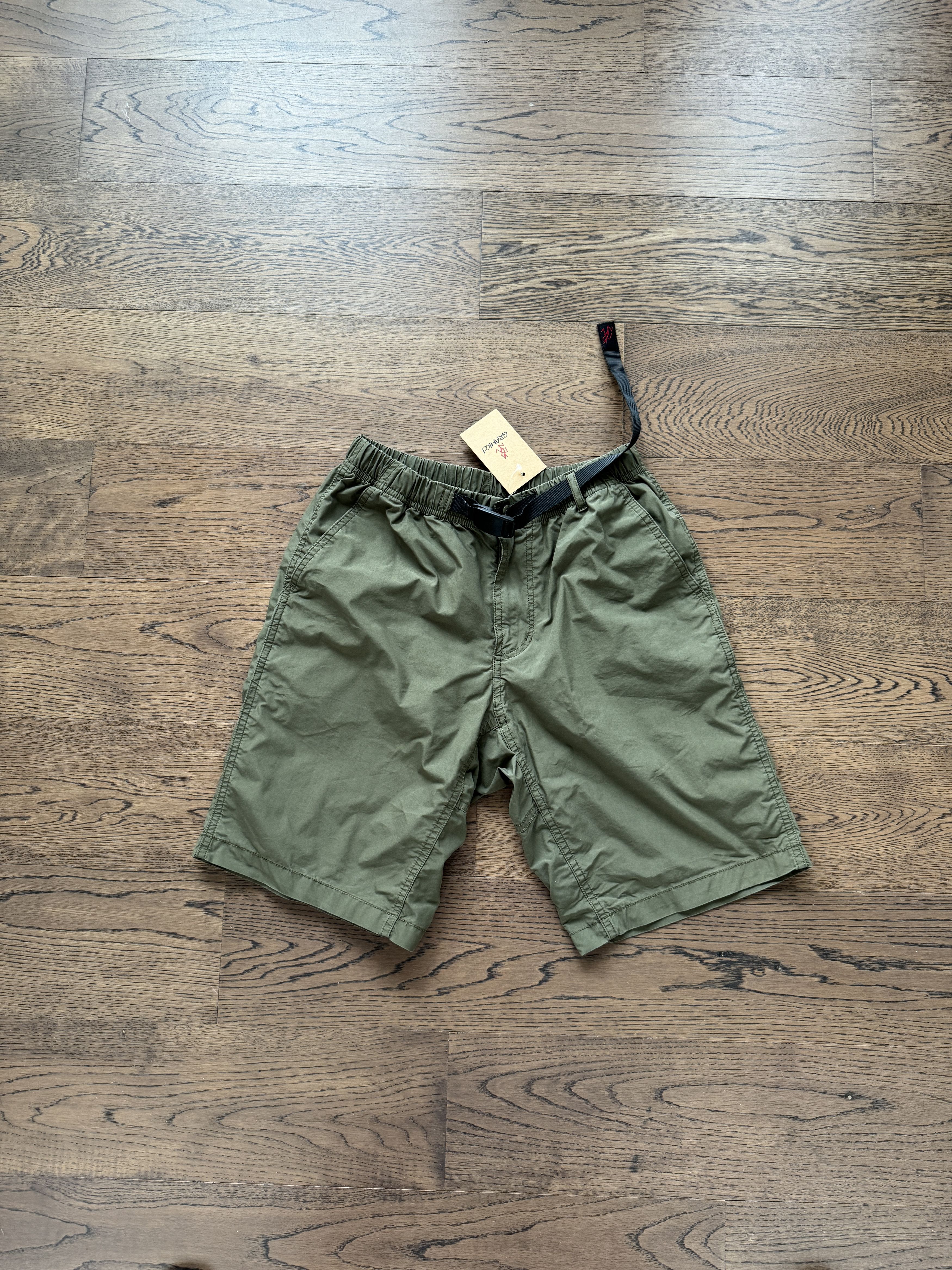 Gramicci Gramicci USA Mens Military Army Green Density Stretch Shorts Size US 30 / EU 46 - 1 Thumbnail