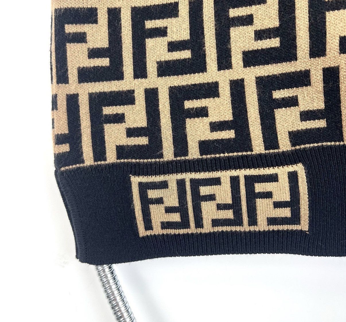 Fendi Fendi Brown Crew Neck Short Sleeve KnitK12 Size US XXS / EU 40 - 6 Thumbnail