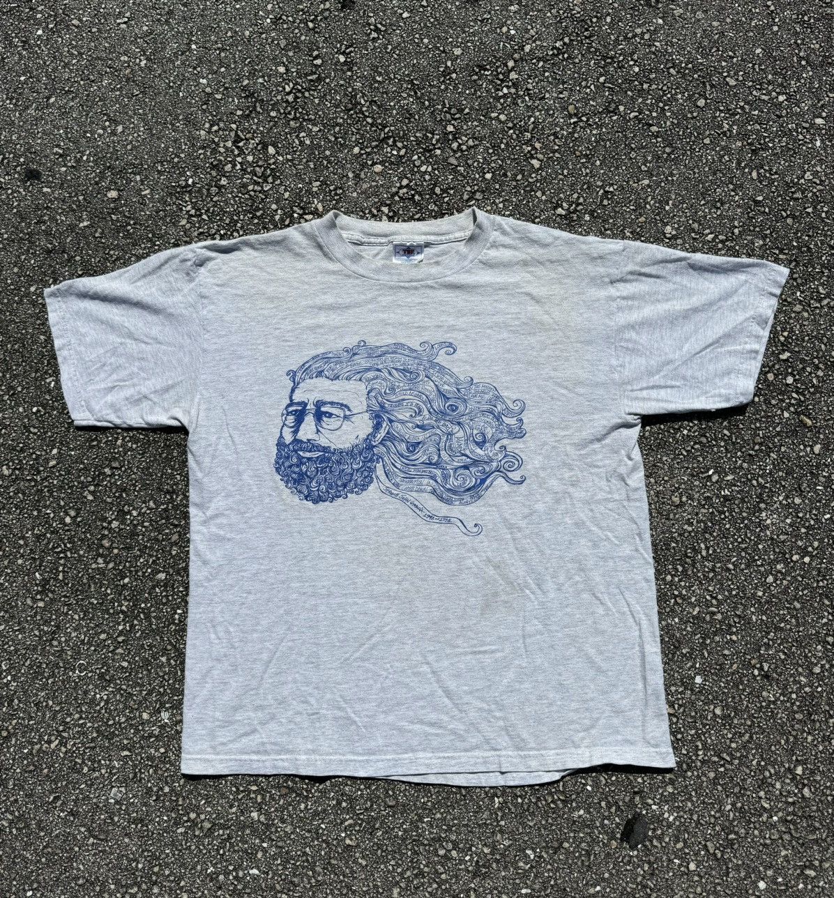 Grateful Dead 90s Vintage Jerry Garcia Mission In the Rain art band tee Size US L / EU 52-54 / 3 - 1 Thumbnail