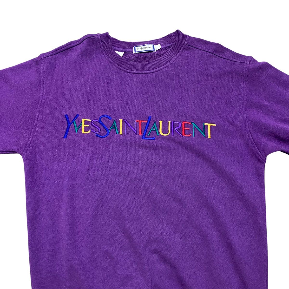 Yves Saint Laurent Vintage Yves Saint Laurent Sweatshirt Multicolour Size US L / EU 52-54 / 3 - 3 Thumbnail